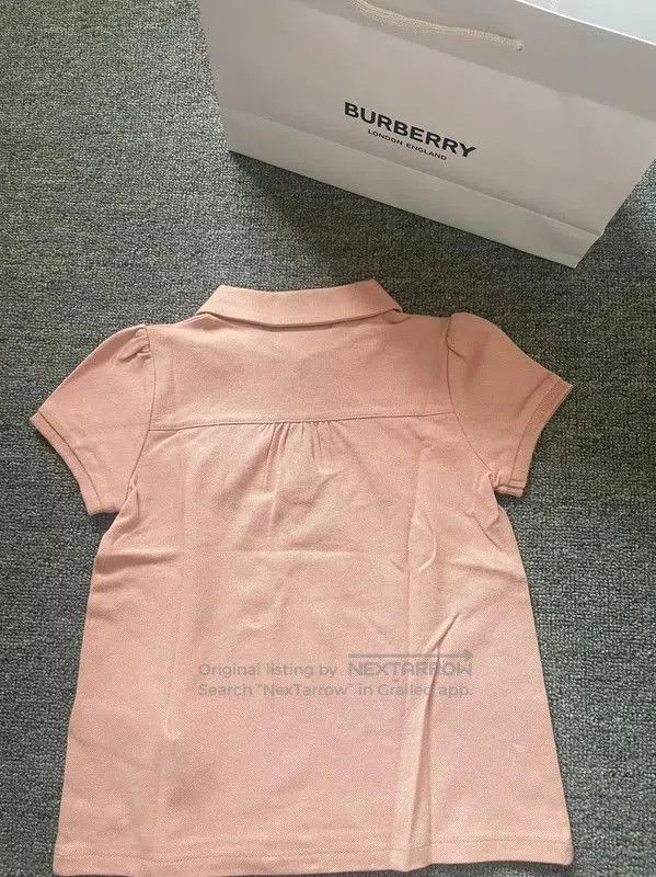 Burberry Burberry Pink Cotton Women's Polo Shirt. Size XS / US 0-2 / IT 36-38 - 2 Thumbnail