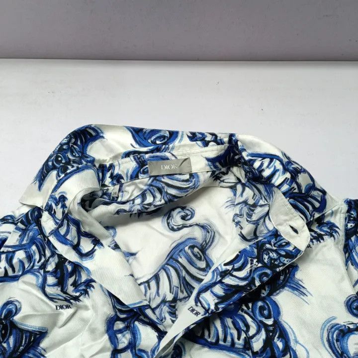 Dior Dior Dior x Kenny Scharf Tiger Print Shirt 0079-2507 Size US M / EU 48-50 / 2 - 8 Thumbnail