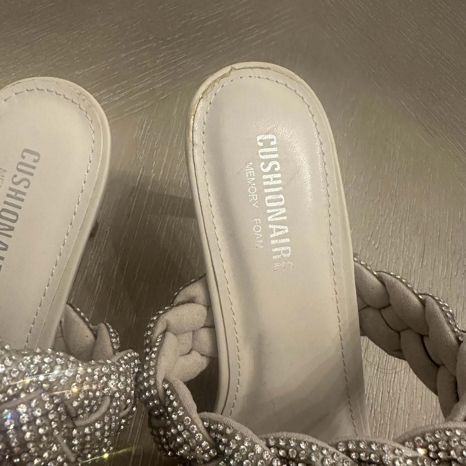 Designer Stylish Braided Stiletto Slide Sandals by Cushionaire Size US 9.5 / IT 39.5 - 5 Thumbnail