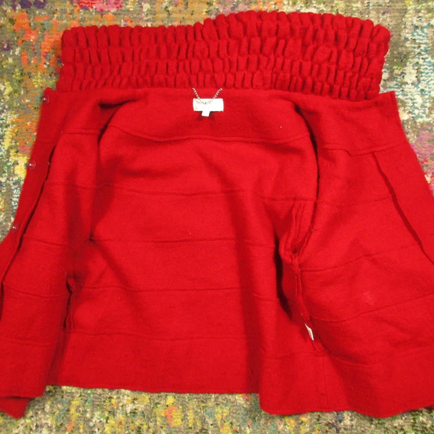 Vintage Venezia Milano Red Wool Women's High Collar Cardigan Sweater Size S User: Venezia Milano Red Wool Women's High Collar Cardigan Sweater Size S Size S / US 4 / IT 40 - 4 Thumbnail