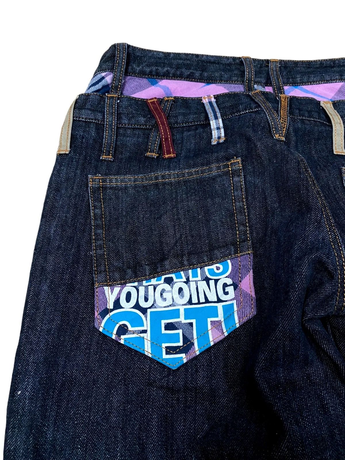 Japanese Brand 🔥Vintage Denim Double Waist Nylaus Japan🔥 Size US 33 - 5 Thumbnail