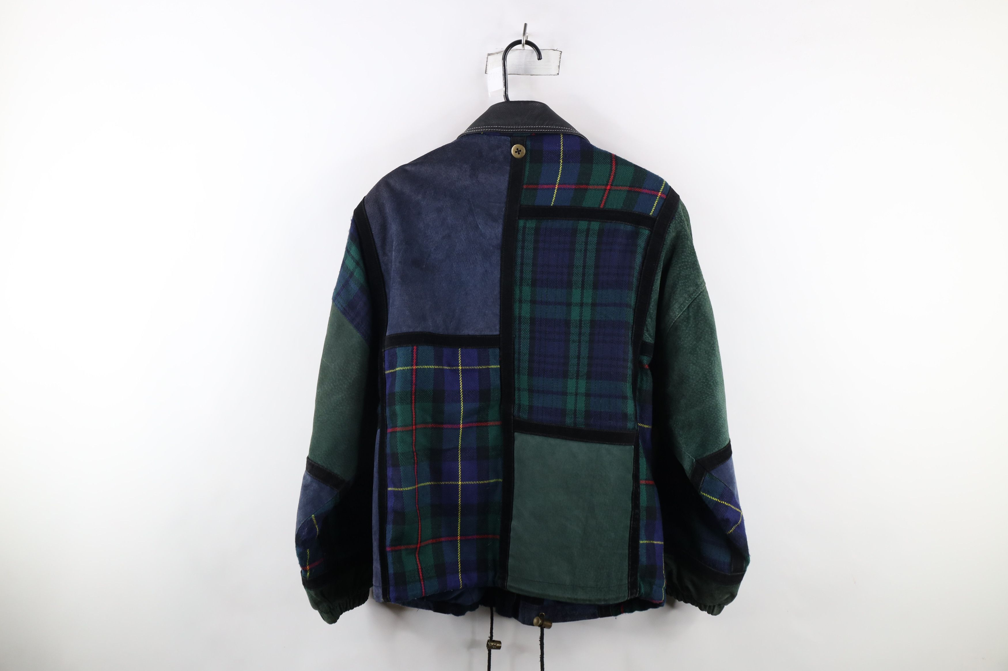 Vintage Vintage 90s Streetwear Suede Leather Toggle Button Jacket Size US M / EU 48-50 / 2 - 15 Thumbnail