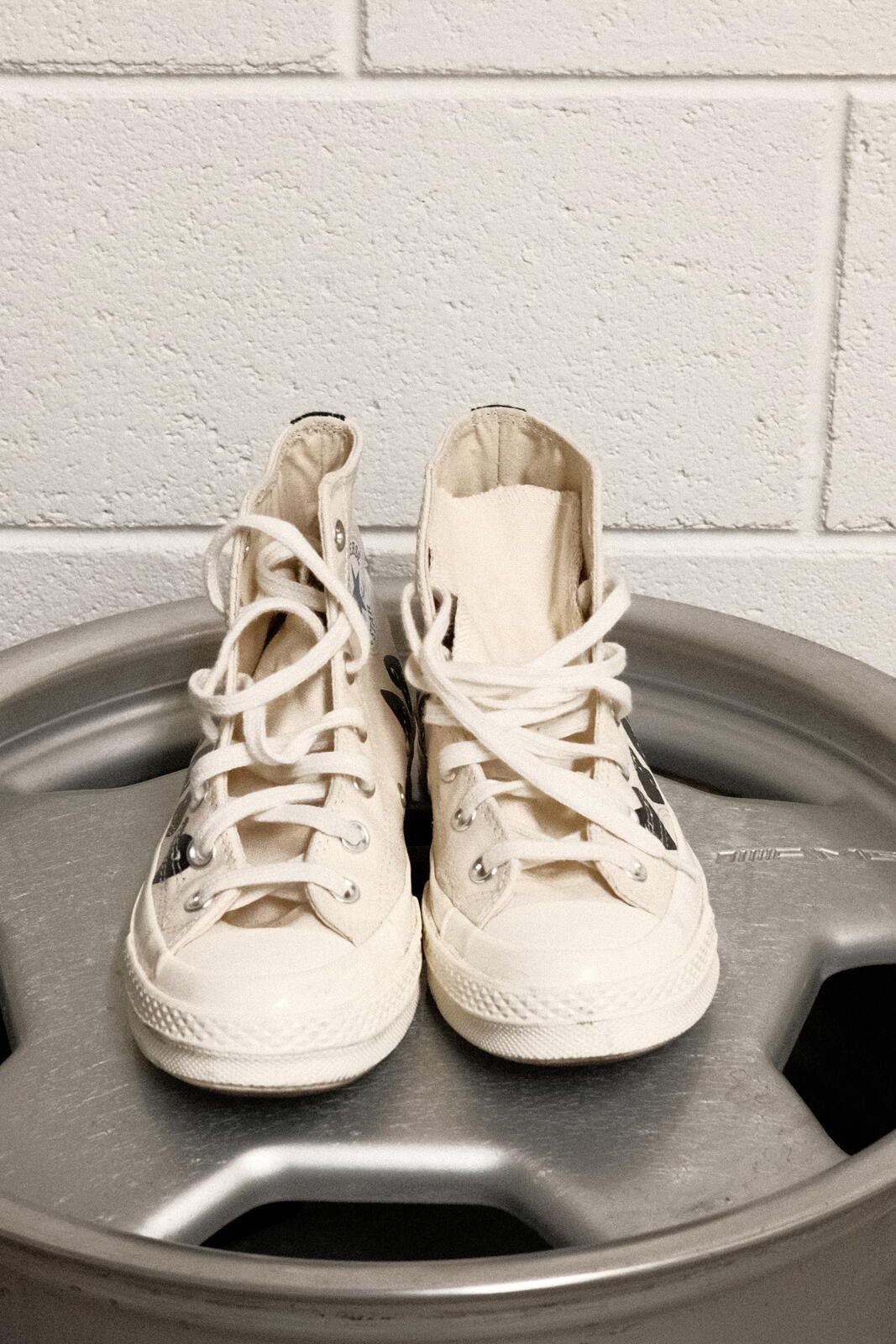 Converse Converse x Comme des Garçons Play White High-Tops Mens 6 Size US 7.5 / IT 37.5 - 1 Thumbnail