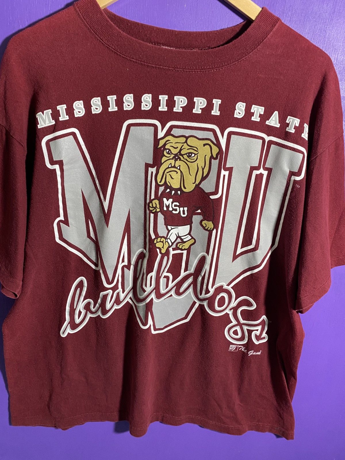Vintage Vintage 90s The game Mississippi state bulldogs tee Size US L / EU 52-54 / 3 - 3 Thumbnail