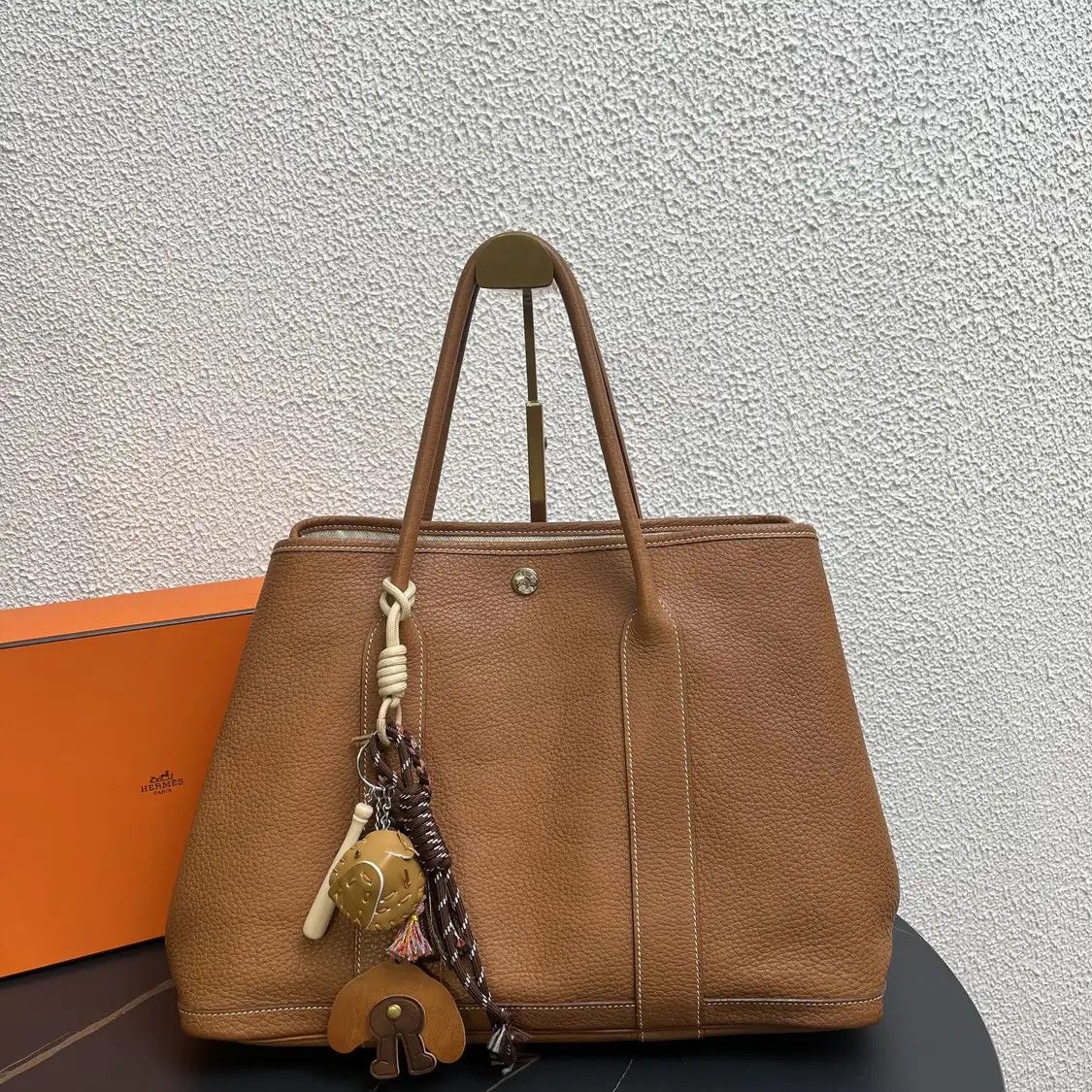 Hermes Hermes Garden Party 36 Gold Brown Negondacowhide leather Garden Party handbag si Size ONE SIZE - 1 Thumbnail