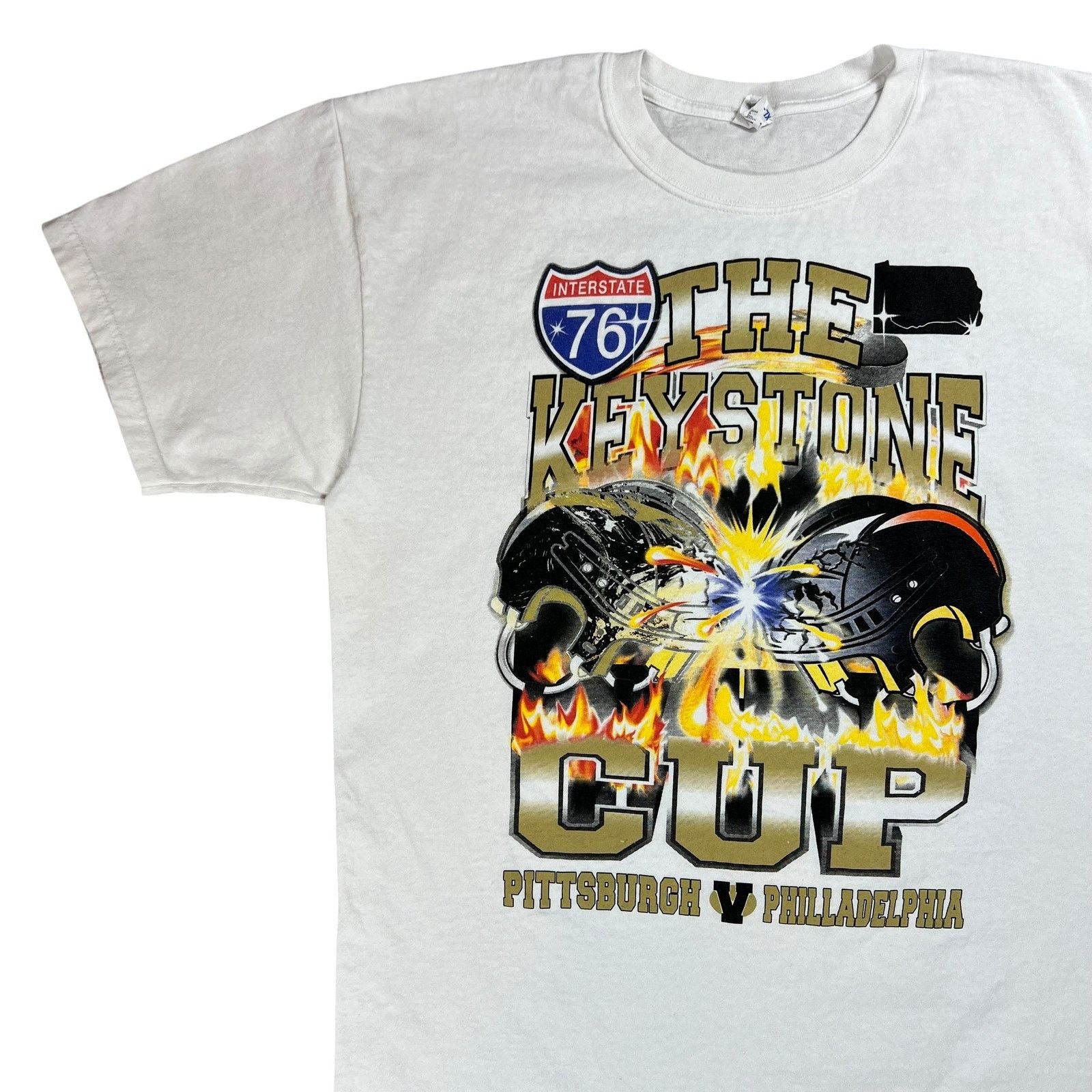 Anvil × NHL Y2K The Keystone State Cup Pittsburgh Philadelphia tee Size US XL / EU 56 / 4 - 4 Thumbnail