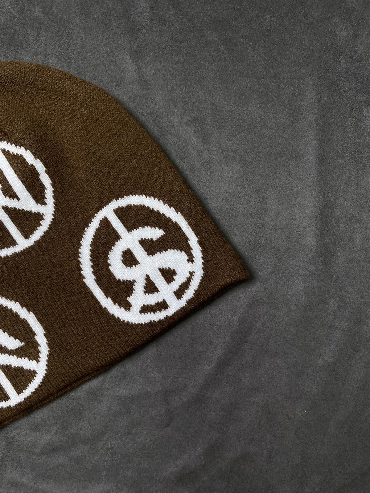 Japanese Brand Rare Amari Studios Graphic No Cuff Knit Brown Beanie OS Size ONE SIZE - 3 Thumbnail