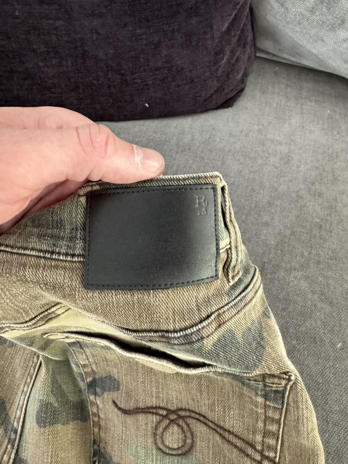 R13 R13 Stack Camo Denim Size US 36 / EU 52 - 4 Thumbnail