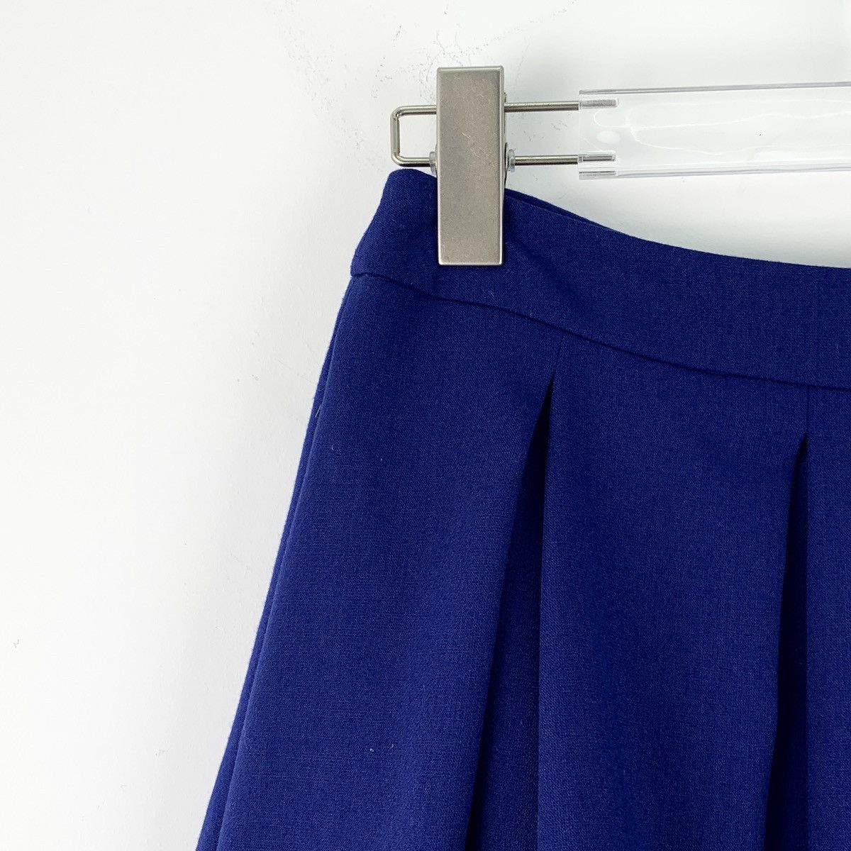 Moschino Moschino Dark Blue Pleated Mini Skirt K26WX Size 26" / US 2 / IT 38 - 4 Thumbnail