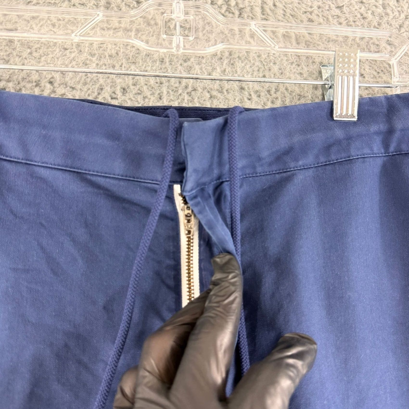 Nike Nike Chino Pants Mens 34 Blue Drawstring Twill Casual Tapered Sportswear Size US 33 - 3 Thumbnail
