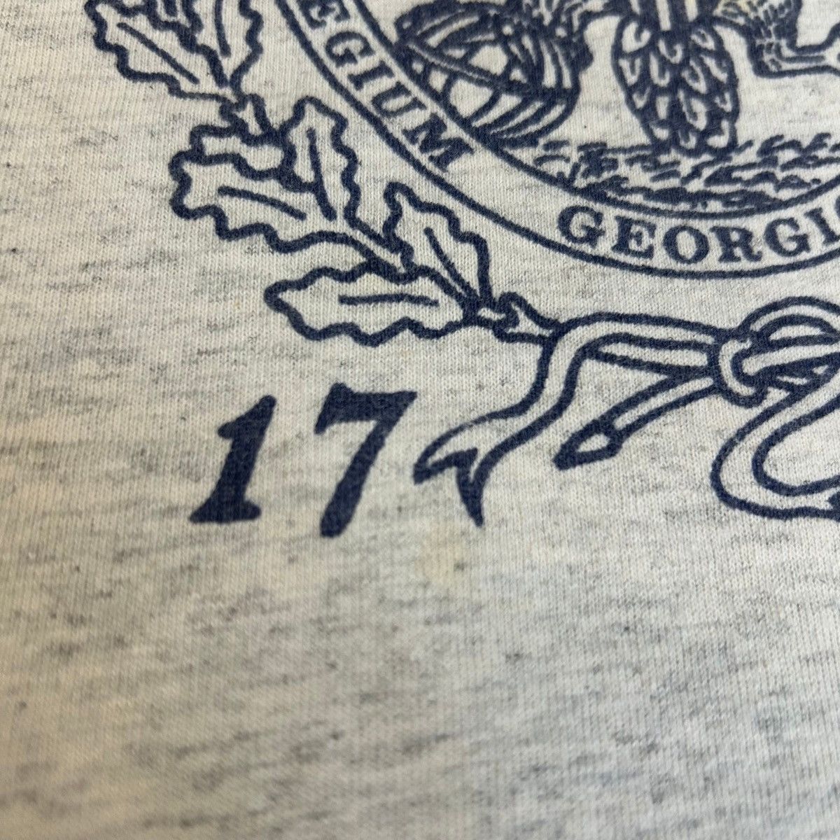 NCAA Vintage Georgetown University Latin Insignia Ringer T Shirt Size US L / EU 52-54 / 3 - 3 Thumbnail