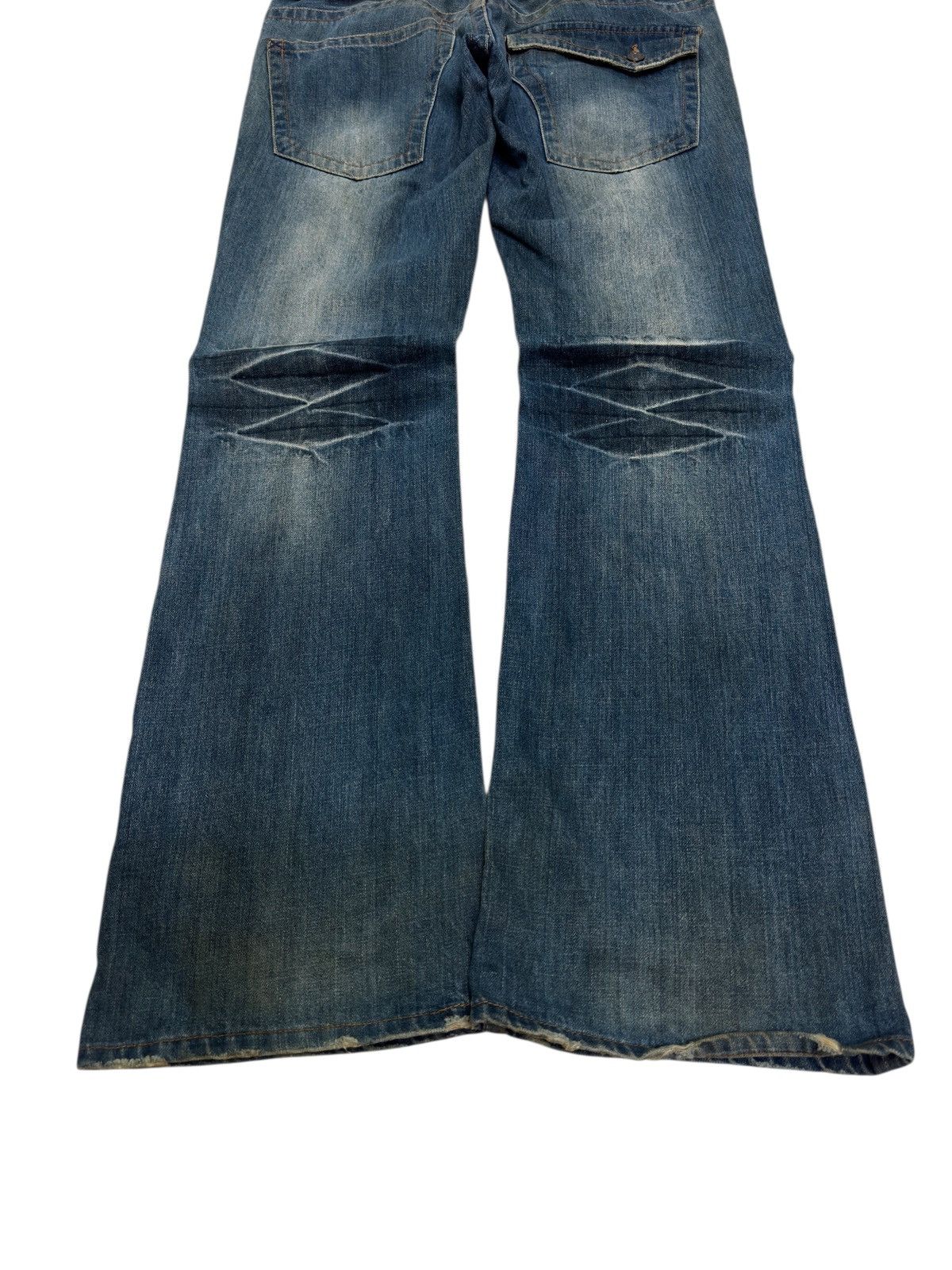 Hysteric Glamour FLARE ROOT THREE CLAW MARK DISTRESSED DOUBLE POCKET DENIM Size US 32 / EU 48 - 11 Thumbnail
