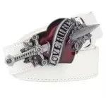 Other Gold Color Buckle White Belt Love Hunter Belt Size ONE SIZE - 3 Thumbnail