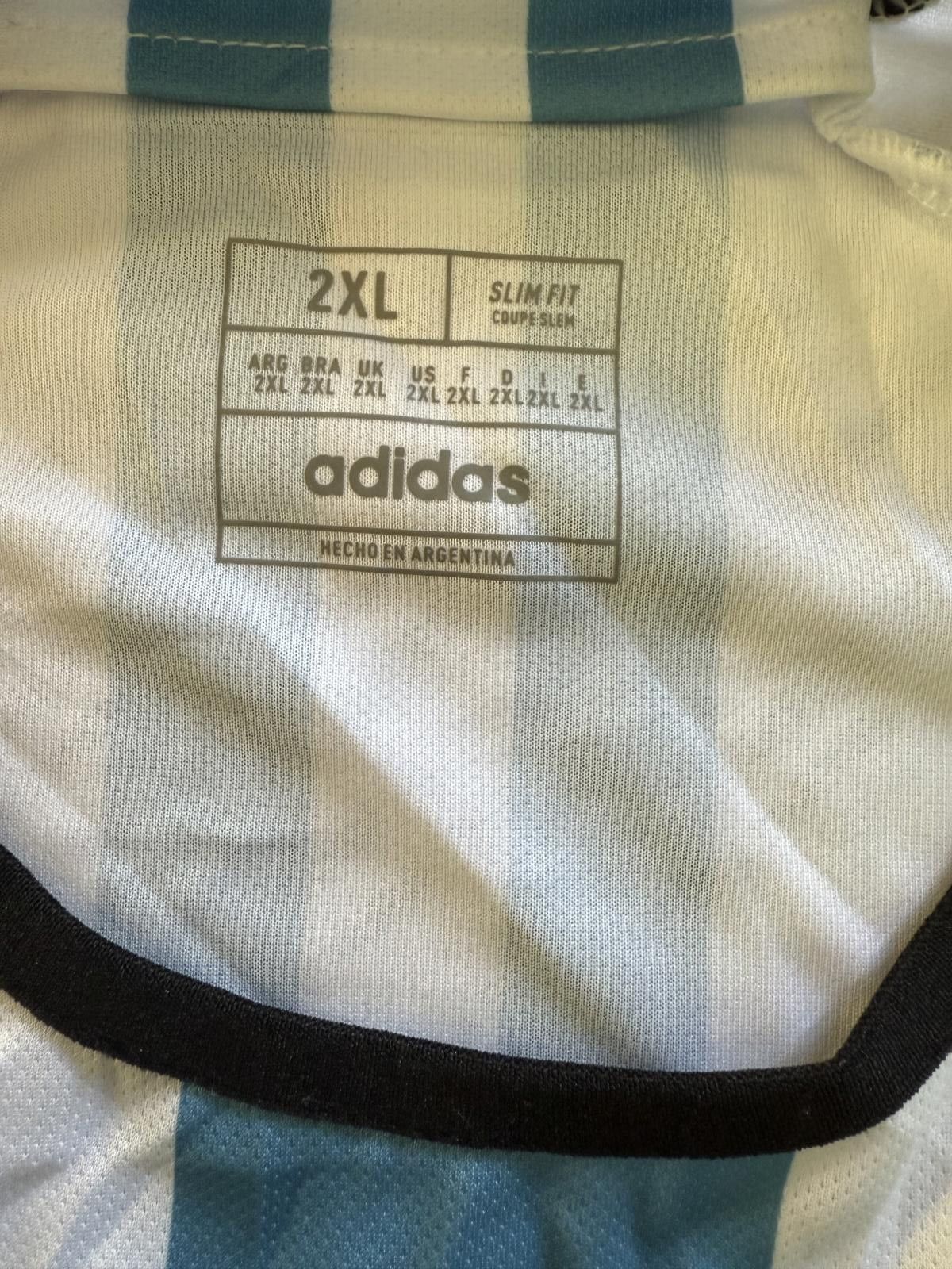 Adidas Adidas Argentina National Soccer Team Jersey Size US XXL / EU 58 / 5 - 4 Thumbnail