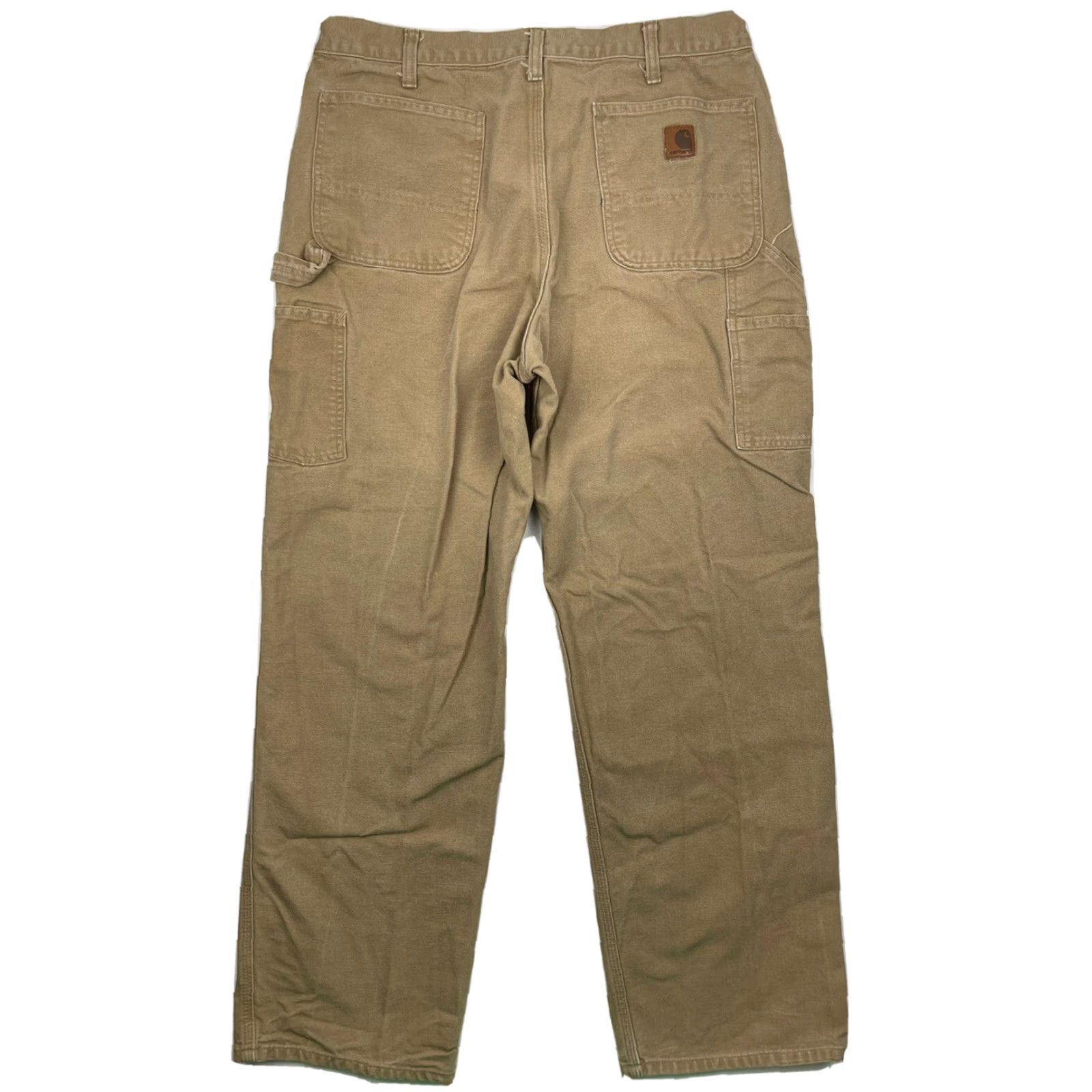 Carhartt VINTAGE Carhartt B11 Canvas Carpenter Work Pants Logo Brown 34x34 Outdoor Mens Size US 34 / EU 50 - 3 Thumbnail