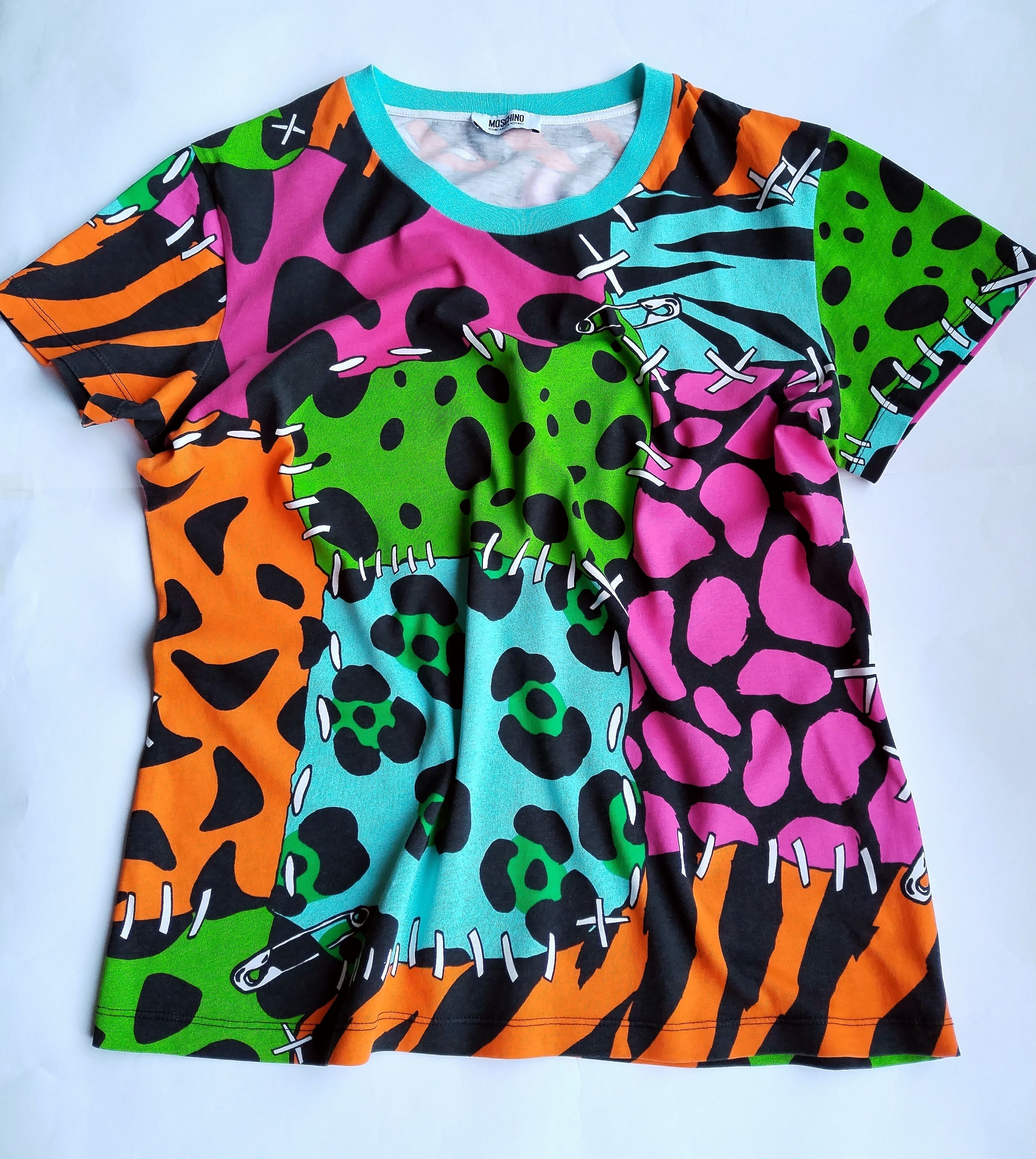 Moschino 'Stone age' fun print t shirt Size XL / US 12-14 / IT 48-50 - 6 Thumbnail