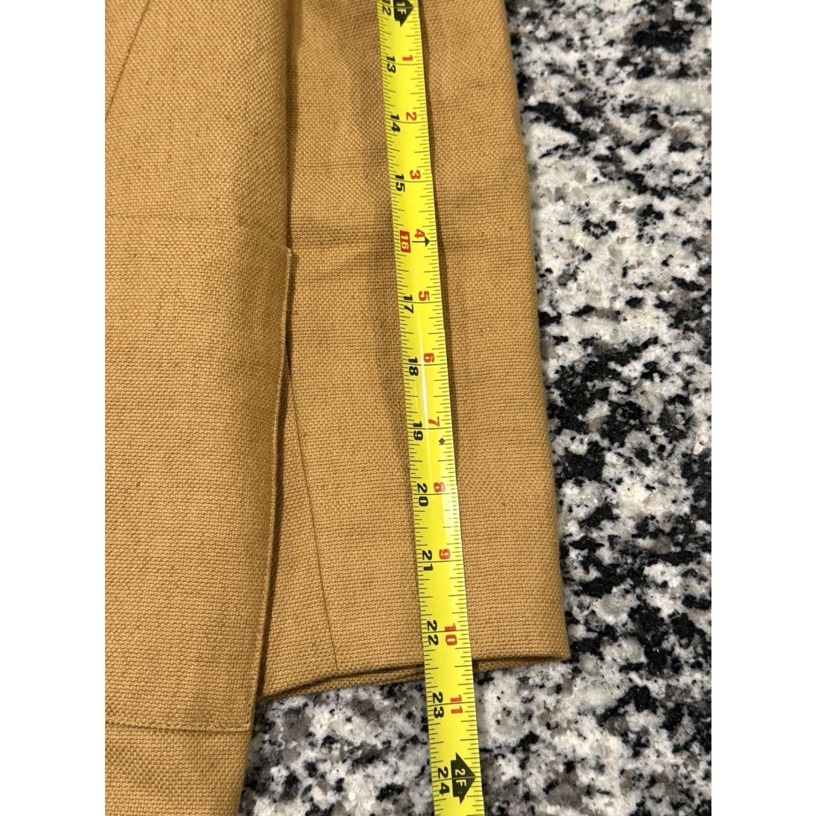 ba&sh ba&sh Jaiko Peak Lapel Linen-Blend Lady Jacket Blazer Camel US Sz 2 luxury Size XS / US 0-2 / IT 36-38 - 7 Thumbnail