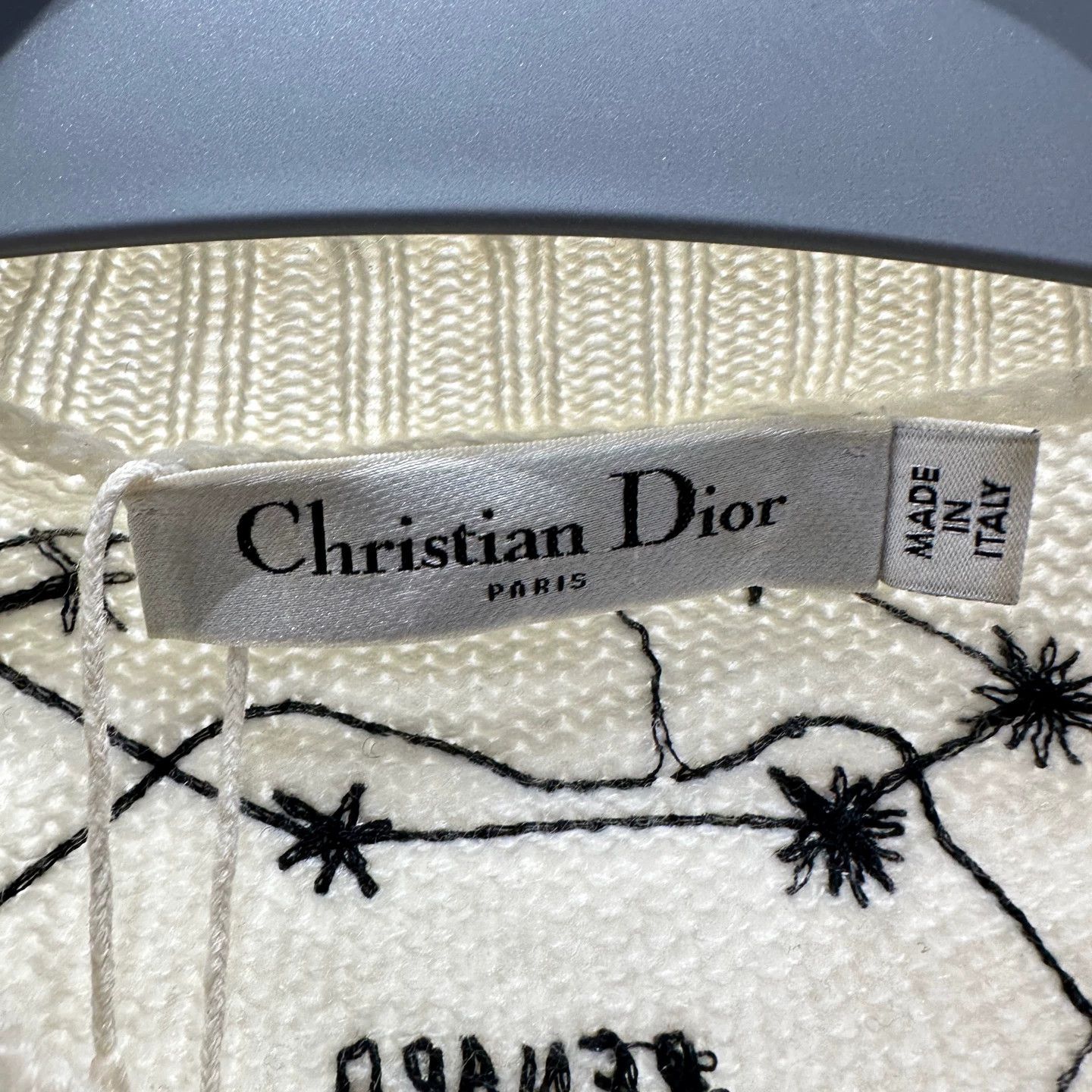 Christian Dior Monsieur Dior constellation pattern knit cashmere vest size 36 Size XS / US 0-2 / IT 36-38 - 3 Thumbnail