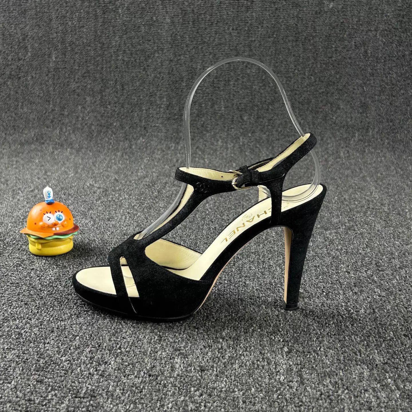 Chanel Chanel Black Suede High Heels Women's 36.5 Size US 6 / IT 36 - 3 Thumbnail