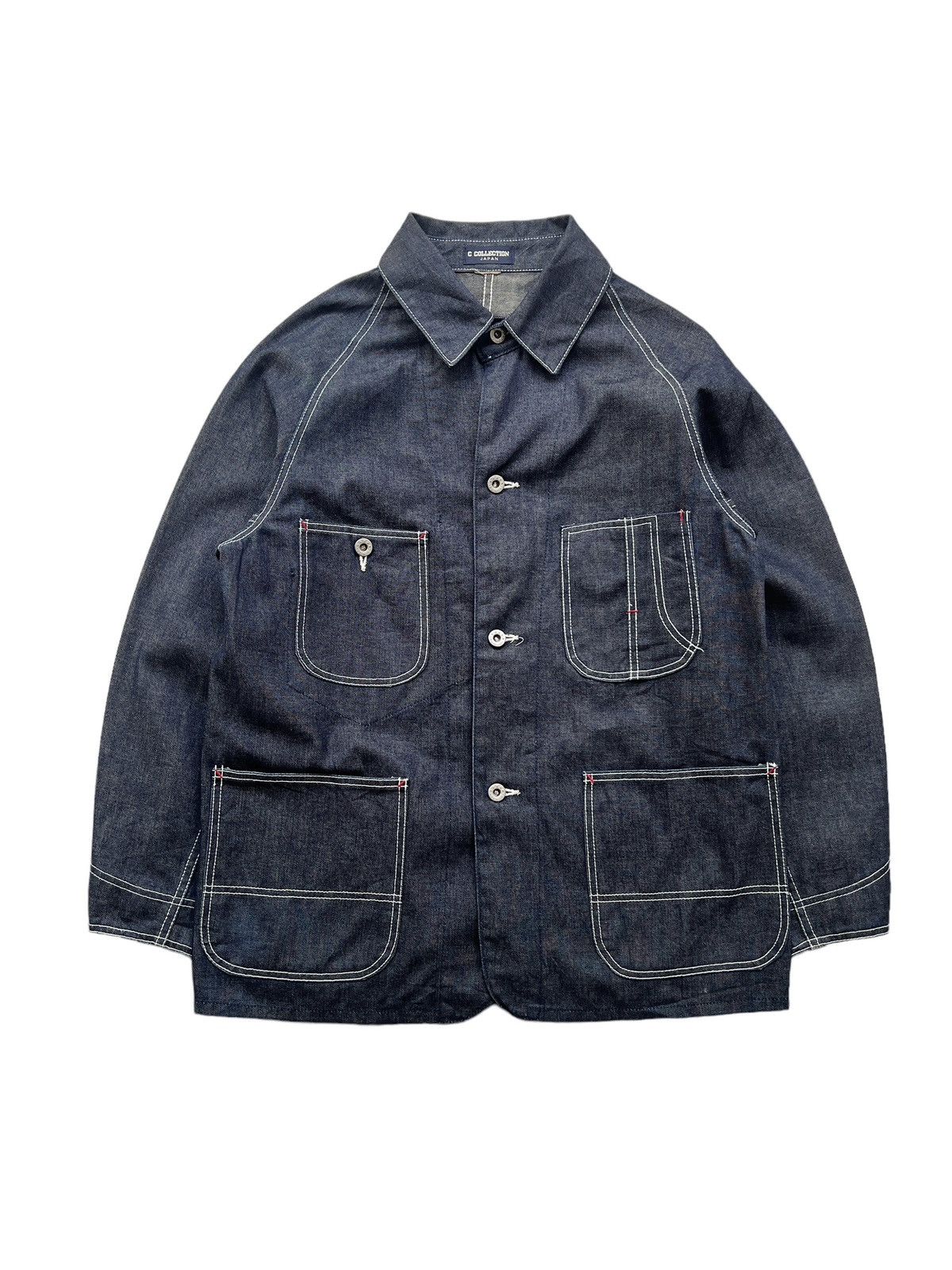 Vintage C Collection 🇯🇵 Indigo Denim Worker Chore Jacket