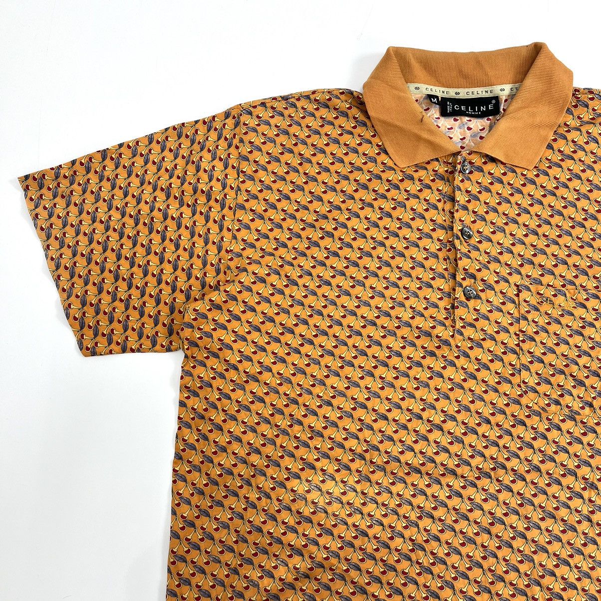 Celine × Vintage Vintage Celine Paris Homme Monogram Full Print Polo Shirt Size US M / EU 48-50 / 2 - 5 Thumbnail