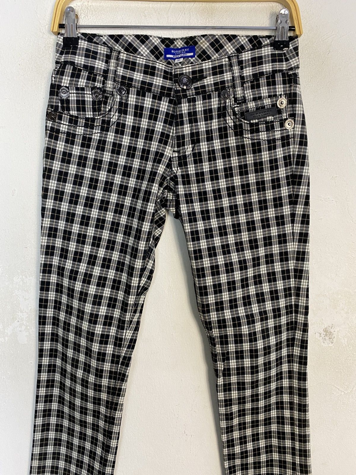 Burberry Hype Burberry Blue Label Black White Plaid Size 28" / US 6 / IT 42 - 3 Thumbnail