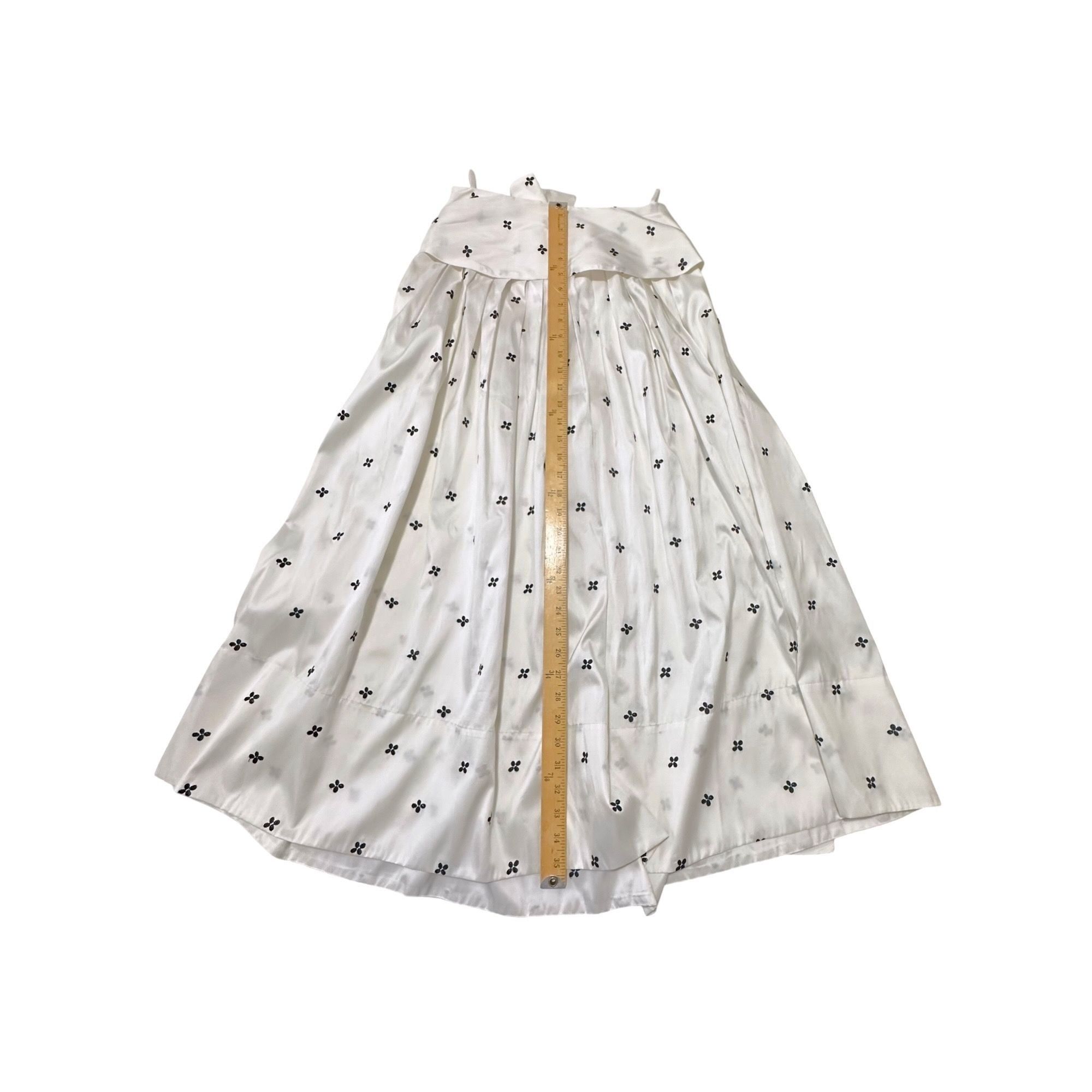 Ulla Johnson Ulla Johnson Aglae Blanc Bow Taffeta Midi Skirt NWT Size 4 F Size 27" / US 4 / IT 40 - 14 Thumbnail