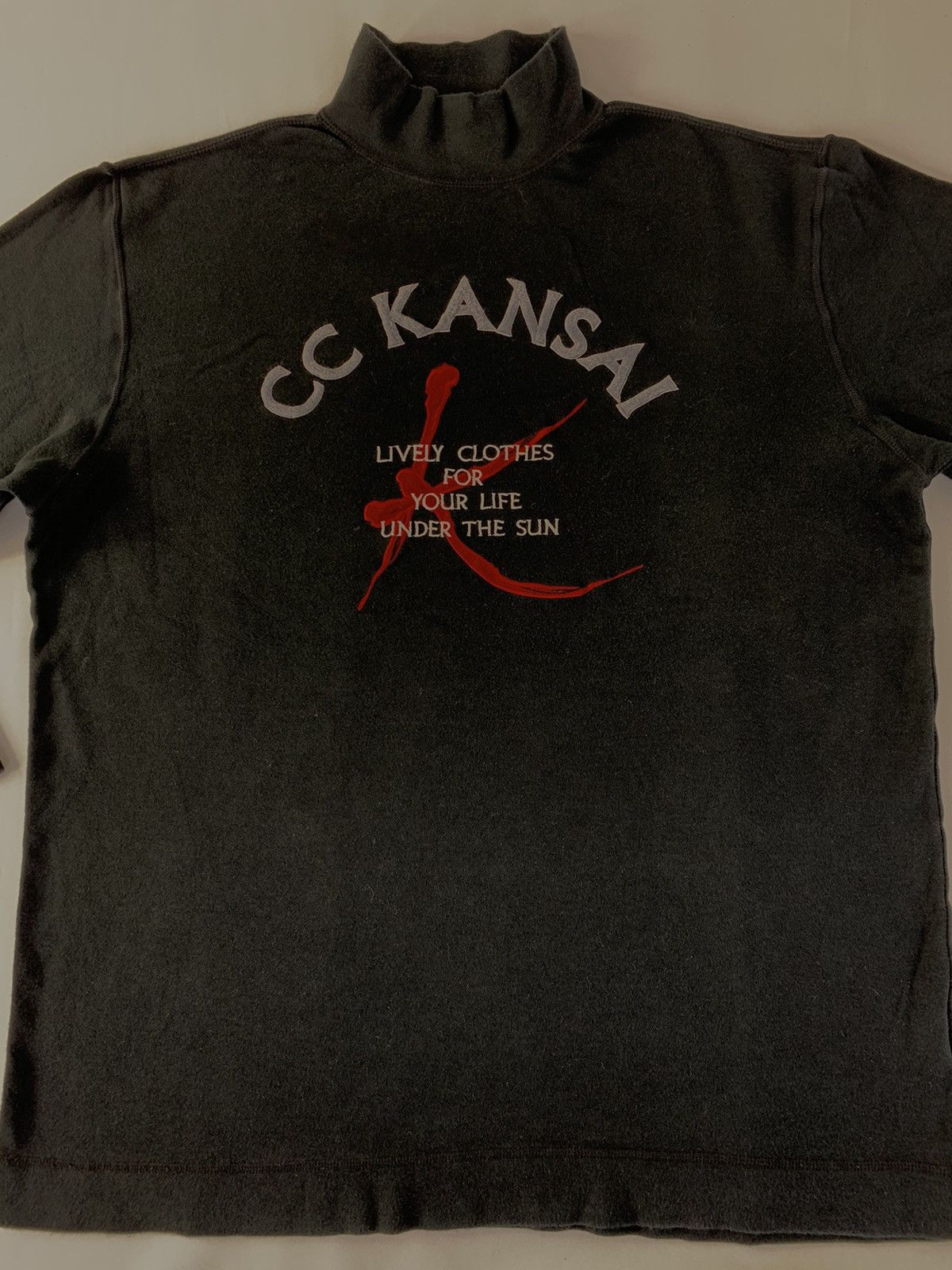 Kansai Yamamoto Vintage 90s CC Kansai Yamamoto Embroidery Logo Turtle Neck Size US L / EU 52-54 / 3 - 3 Thumbnail
