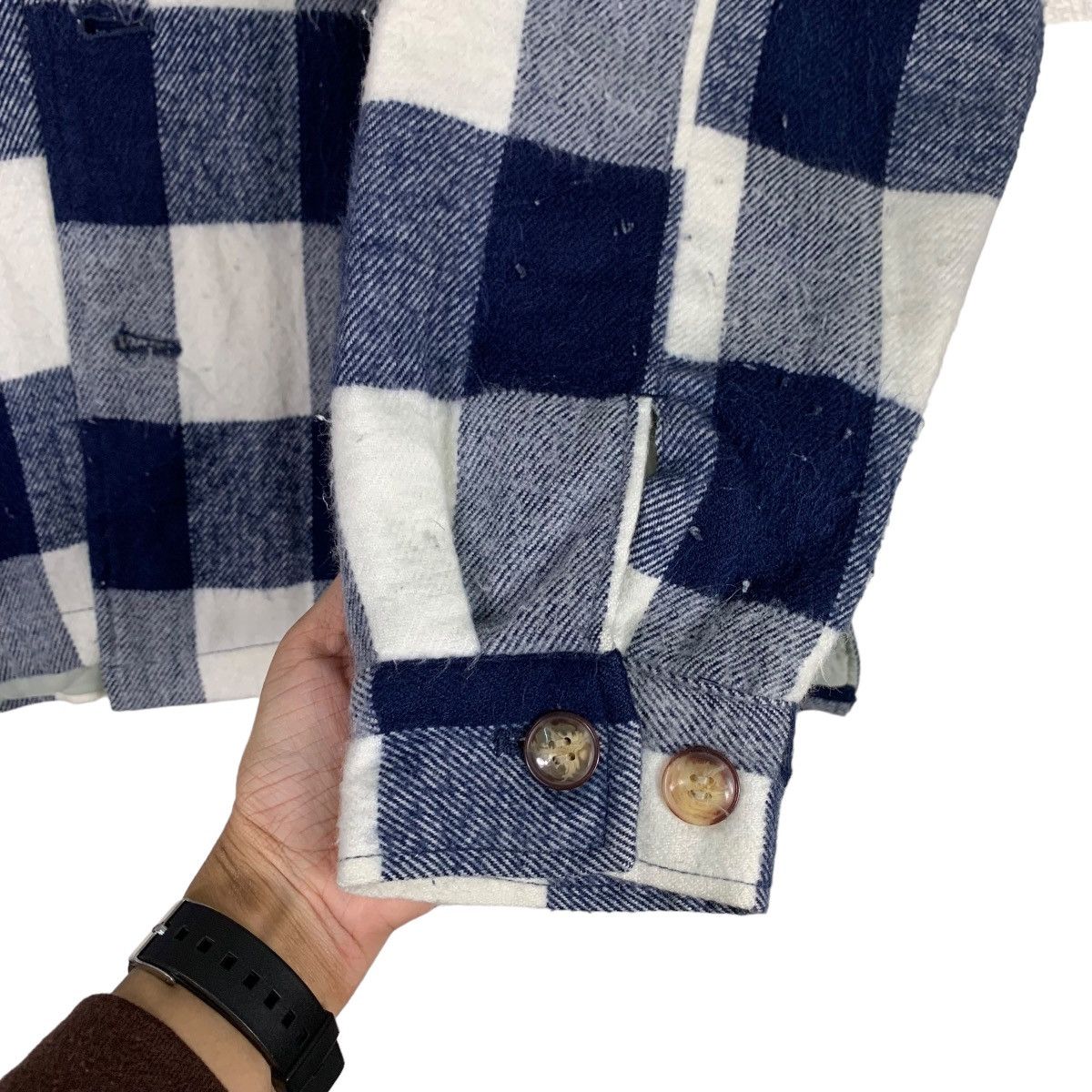 Japanese Brand RAMJET FREAK Collection Four Pocket Tartan Flannel #0538-C25 Size US L / EU 52-54 / 3 - 13 Thumbnail