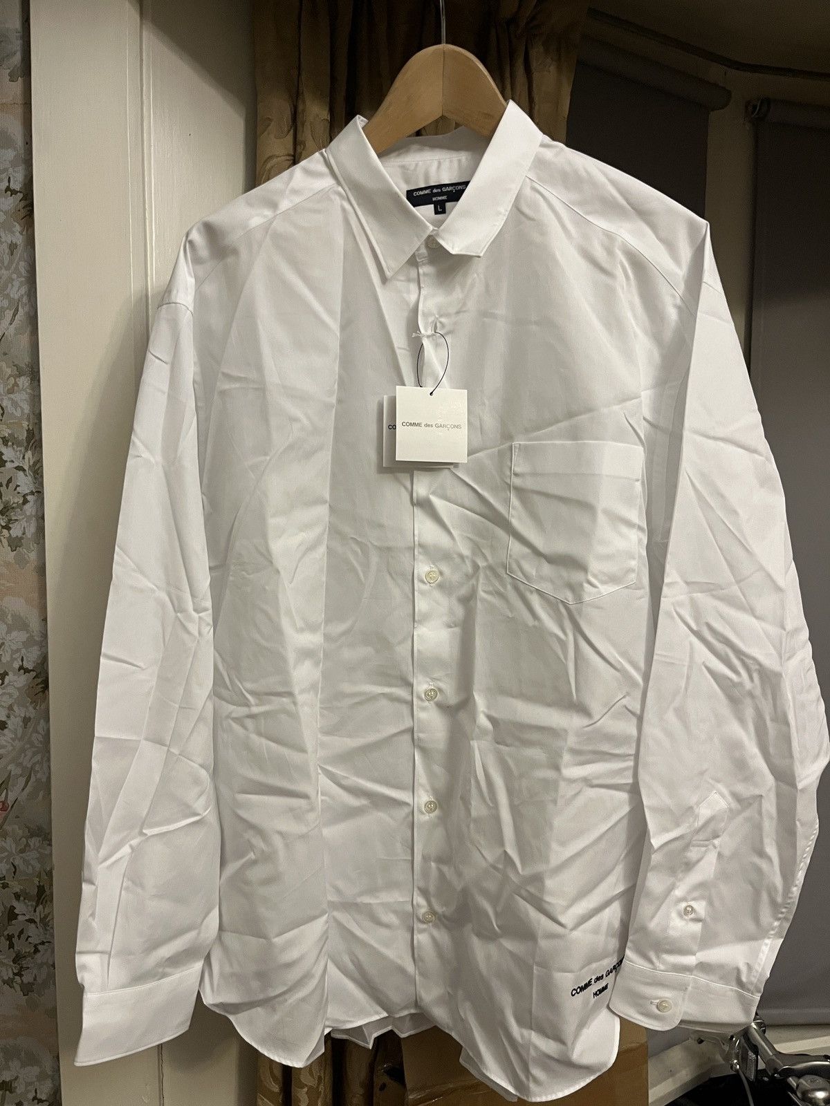 Comme des Garcons Comme Des Garcon White Long sleeve Shirt Size US L / EU 52-54 / 3 - 1 Thumbnail