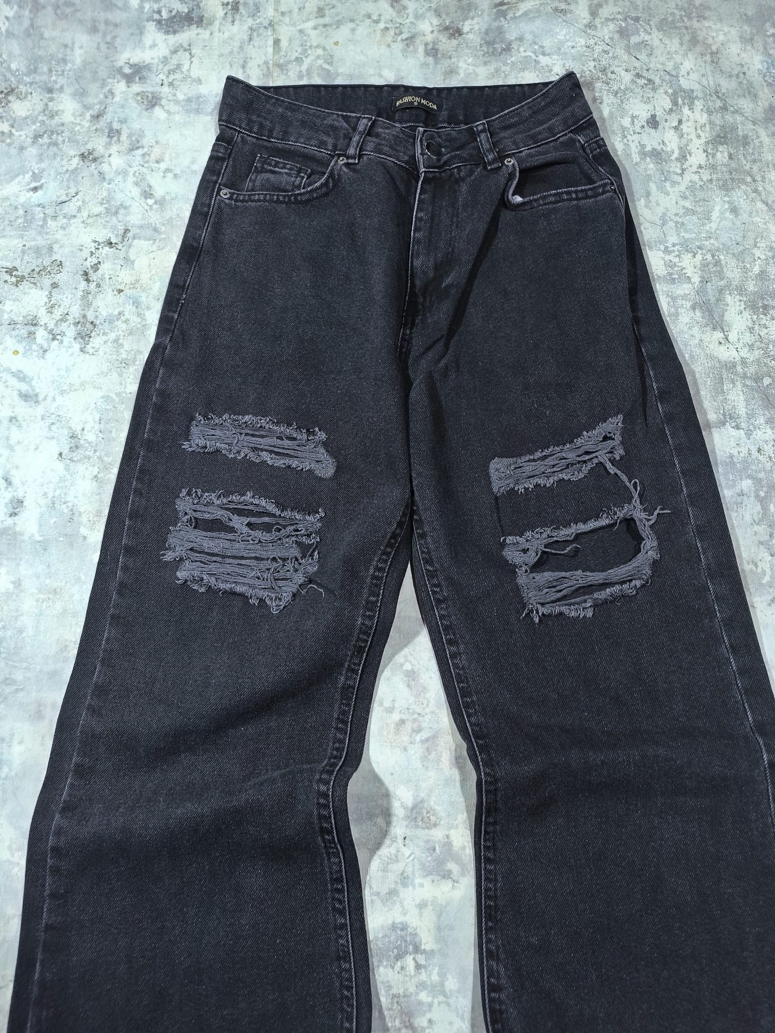 Other vtg ripped super flared high waist jeans Size 26" / US 2 / IT 38 - 3 Thumbnail