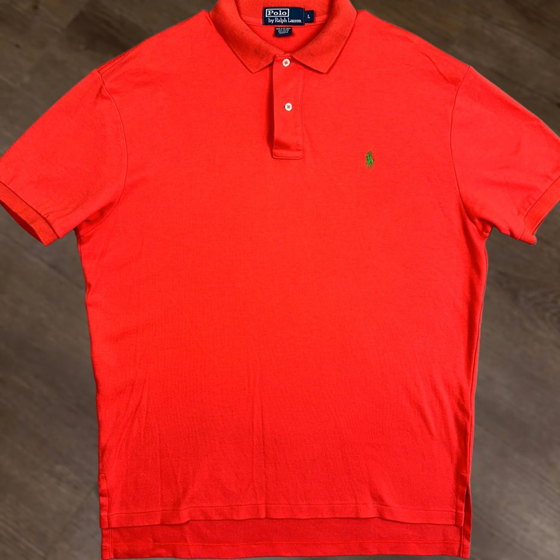 Polo Ralph Lauren Polo Ralph Lauren Polo Shirt Mens L Red Casual Polo Short Sleeve Embroidered Logo Green Pony Vintage No Size US L / EU 52-54 / 3 - 1 Thumbnail