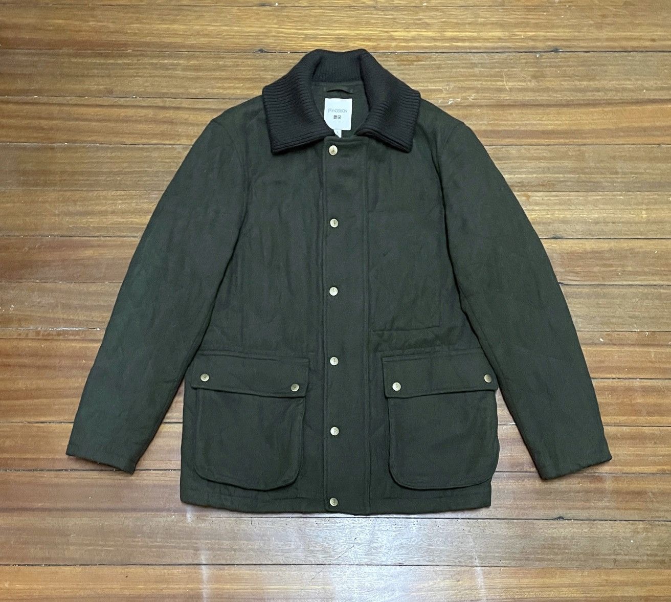 JW Anderson × Uniqlo Rare Design J.W.Anderson X Uniqlo Quilted Wool Jacket 2000s Size US L / EU 52-54 / 3 - 1 Thumbnail