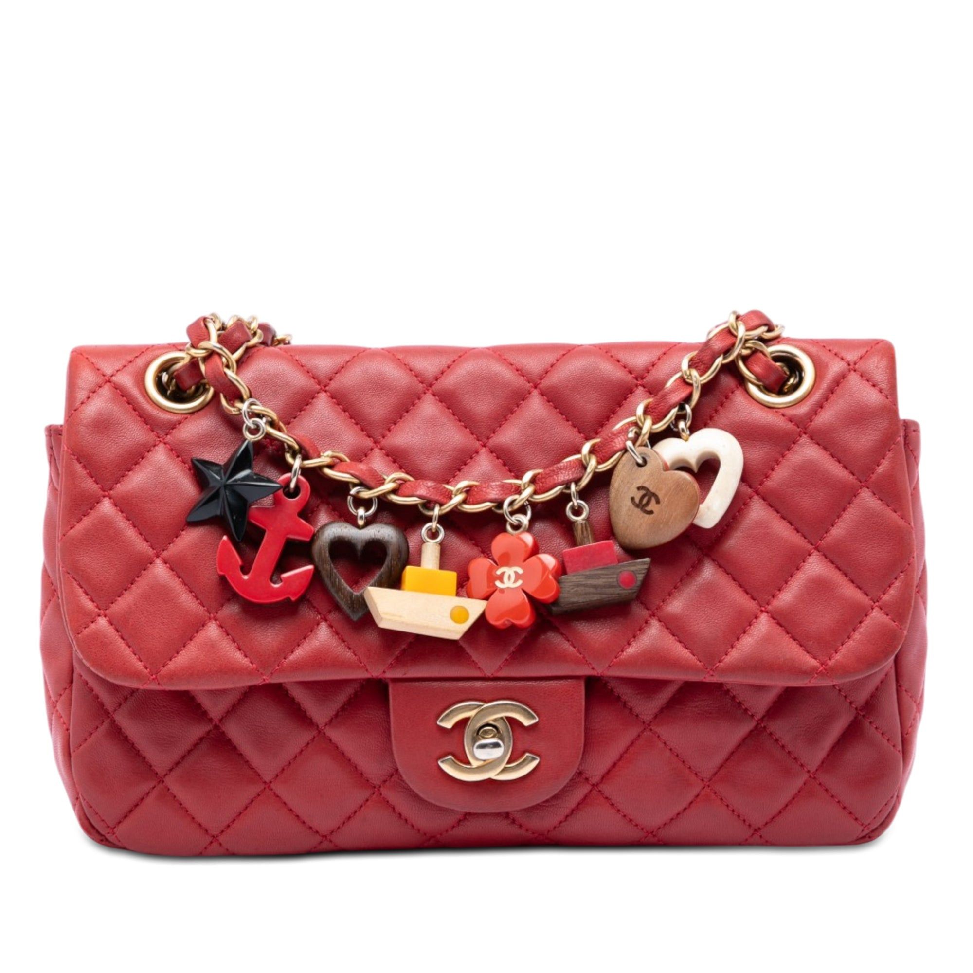 Chanel Medium Classic Lambskin Marine Charms Single Flap Size ONE SIZE - 1 Thumbnail