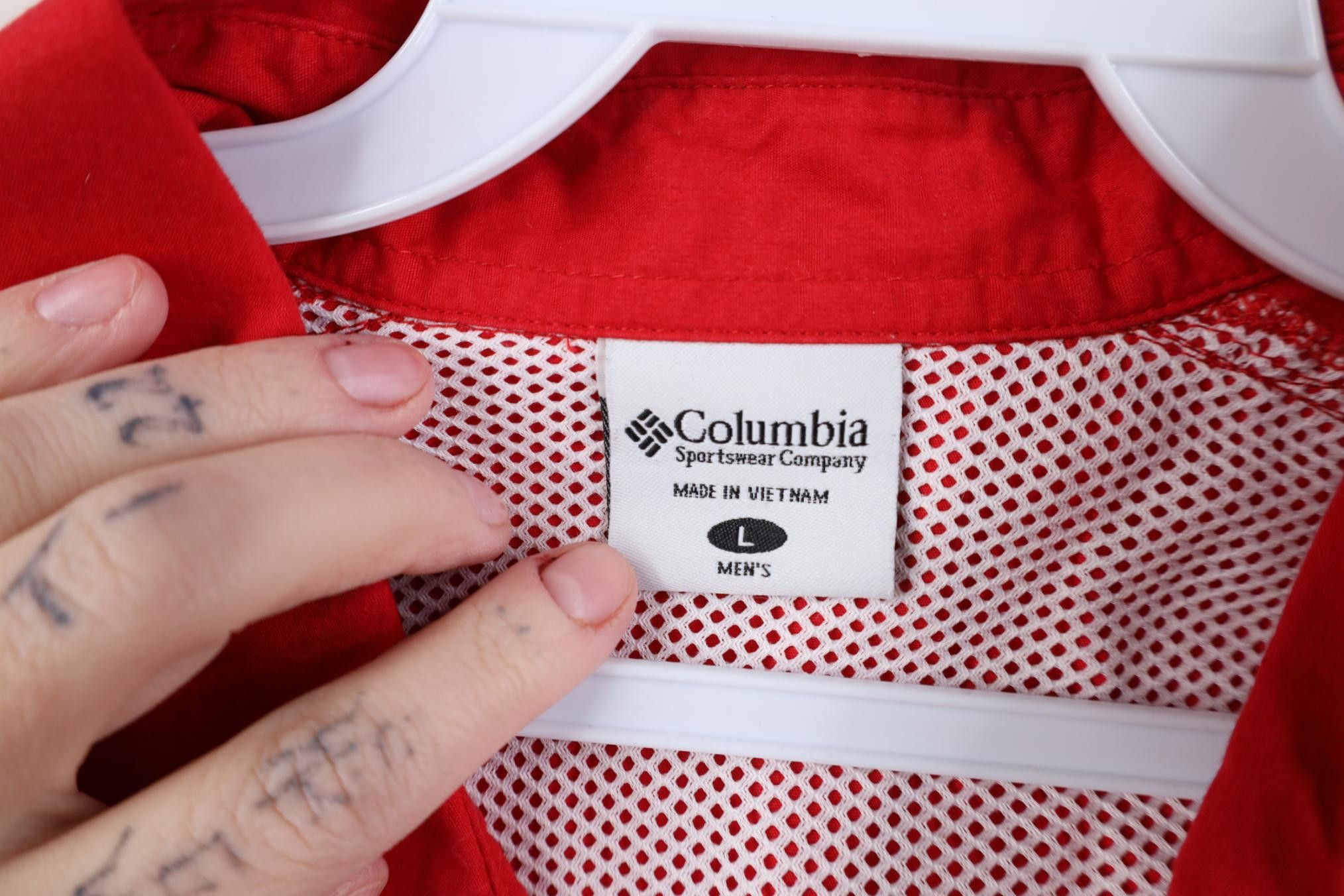 Columbia Columbia PHG Ohio State University Shooting Button Shirt Red Size US L / EU 52-54 / 3 - 10 Thumbnail