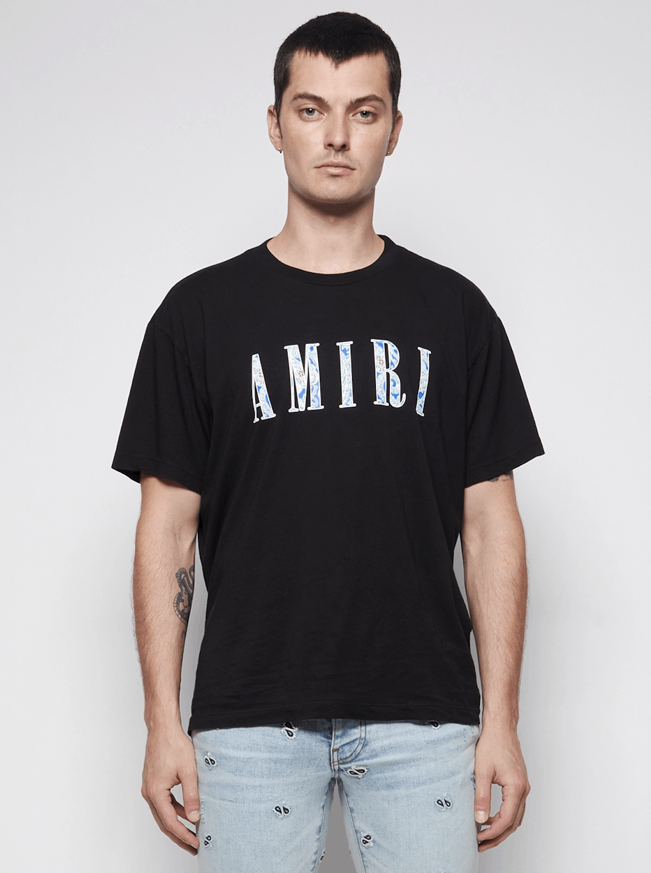 Amiri Amiri Core Paisley Logo Tee Men Size US XL / EU 56 / 4 - 5 Thumbnail