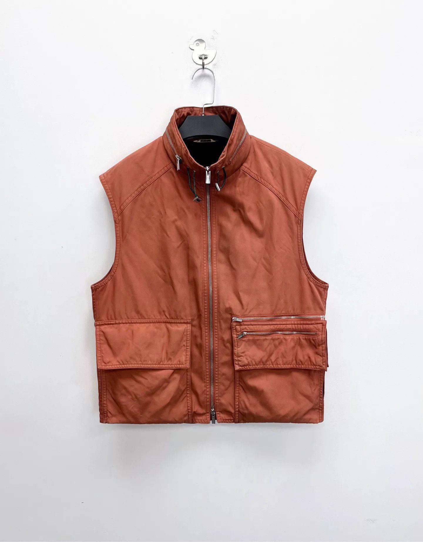 Hermes Hermes Runway Brown Utility Cargo Zip Vest Size US L / EU 52-54 / 3 - 1 Thumbnail