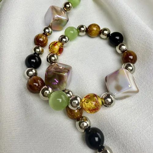 Jewelry Colorful Beaded Chain Wallet, Pants Chain Size ONE SIZE - 4 Thumbnail