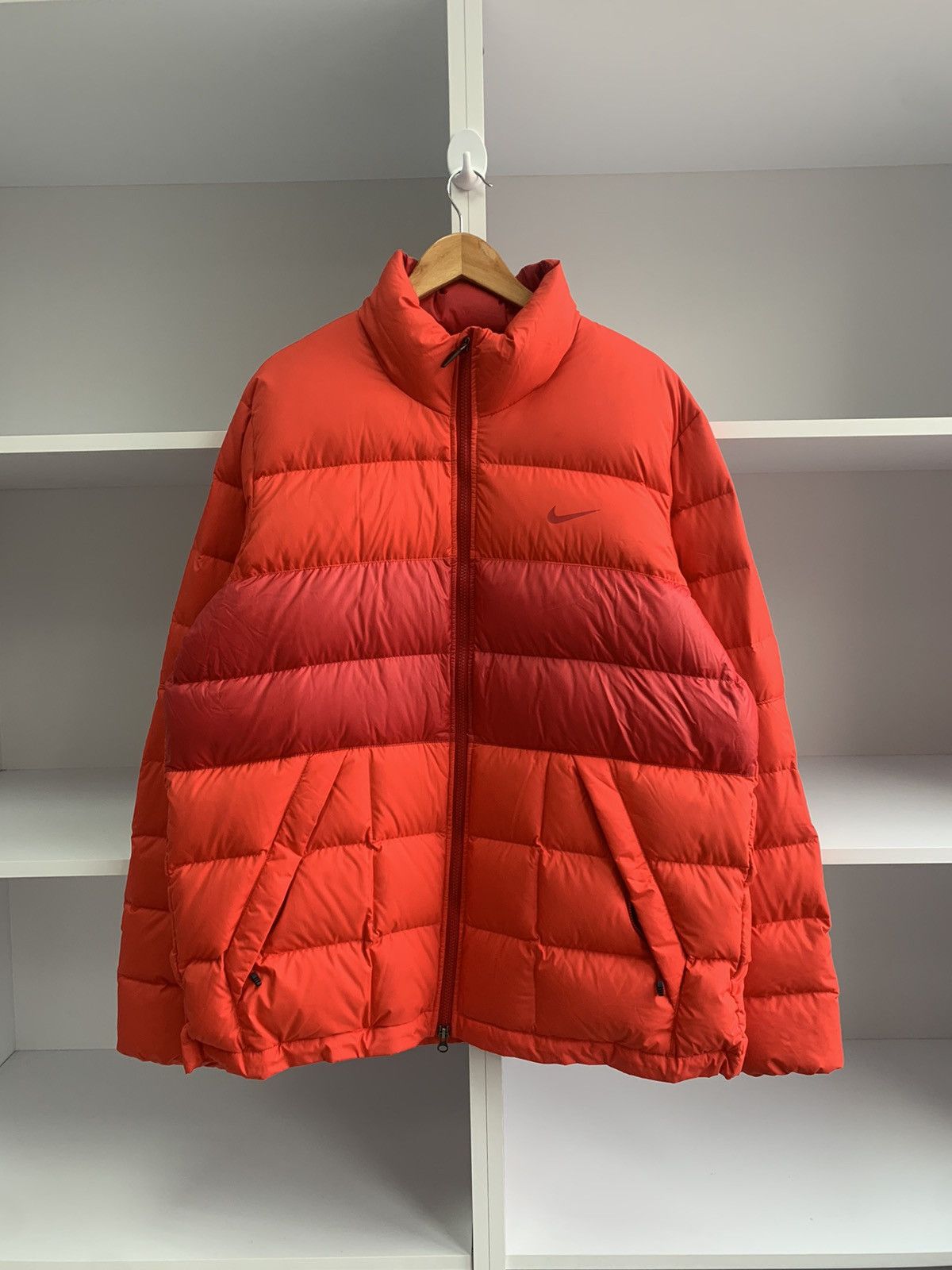 Image of Nike Y2K Red Puffer Jacket, Men's (Size XL)