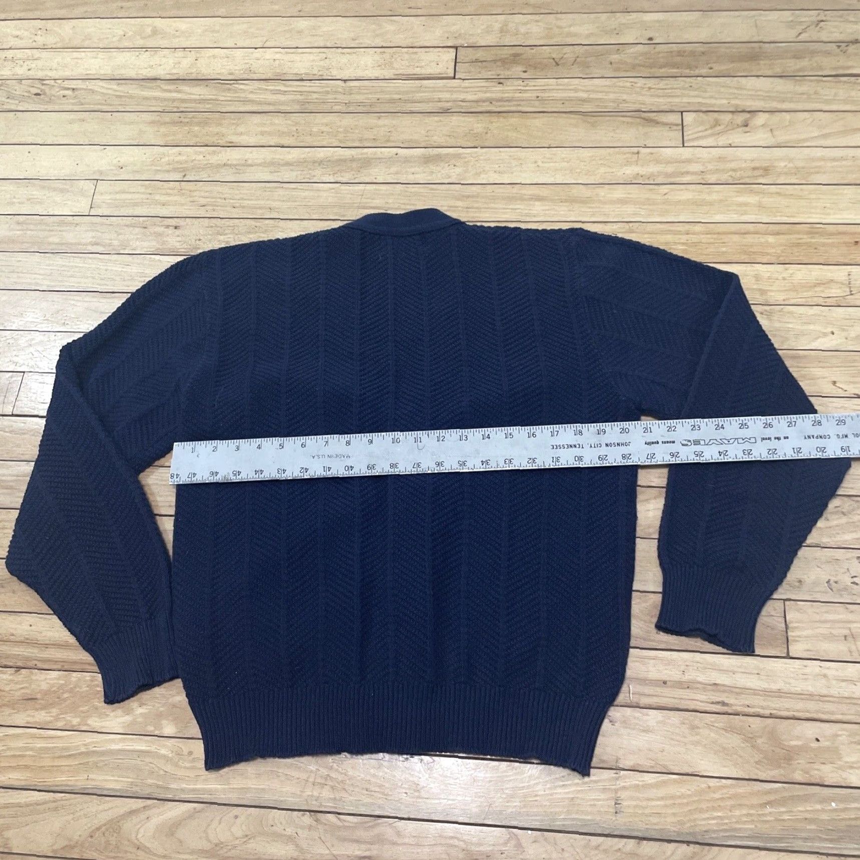 Vintage SHENANDOAH Cardigan Sweater Men S Blue Retro Grandpa Classic Preppy Knit Small Size S / US 4 / IT 40 - 7 Thumbnail