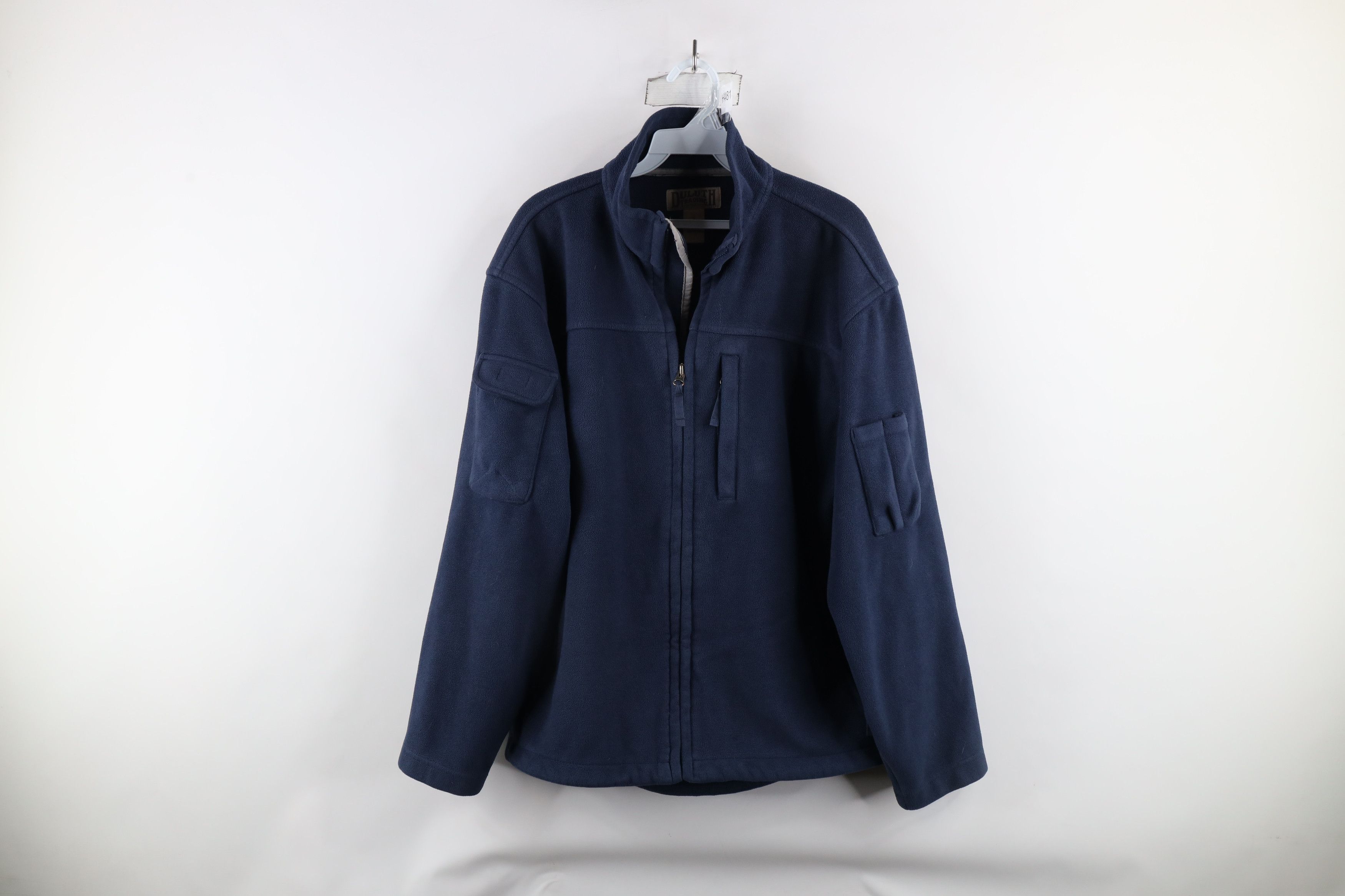 Duluth Trading Company × Vintage Duluth Trading Co Heavyweight Full Zip Fleece Jacket Blue Size US S / EU 44-46 / 1 - 1 Thumbnail