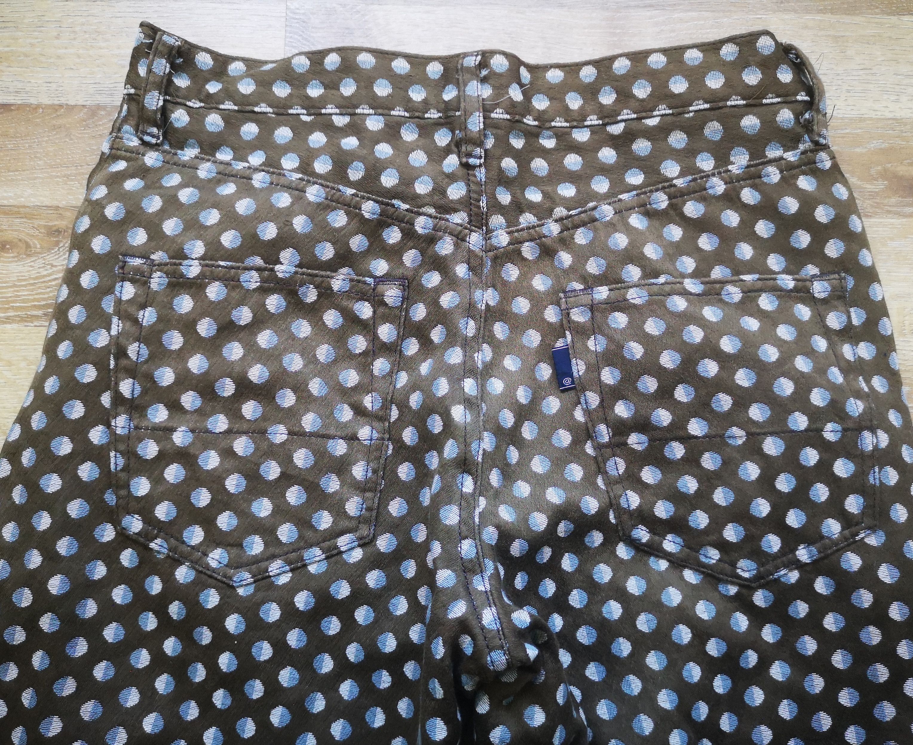 ABAHOUSE × Japanese Brand Vintage Japan Designer Brand Abahouse Polkadot Flare Pants Size 29" - 9 Thumbnail