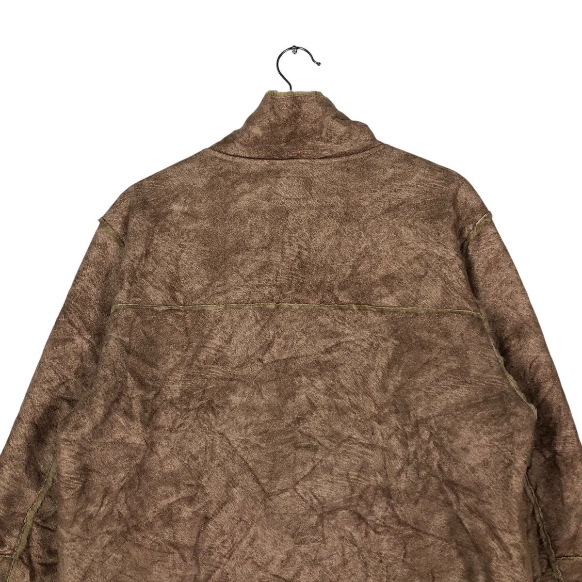 Japanese Brand 📌Vintage Leather Jacket Villand Mink Fur Shearling Blanket Size US L / EU 52-54 / 3 - 10 Thumbnail