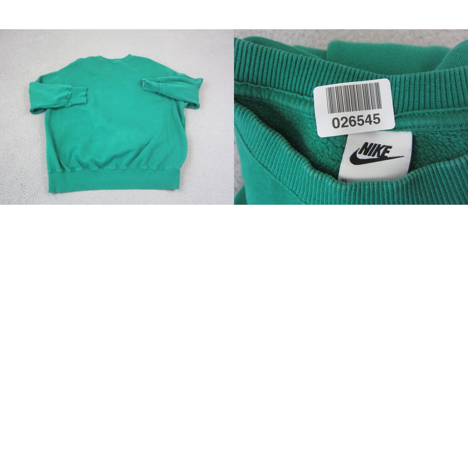 Nike Nike Sweatshirt Adult XL Green Center Swoosh Fleece 90s Size US XL / EU 56 / 4 - 8 Thumbnail