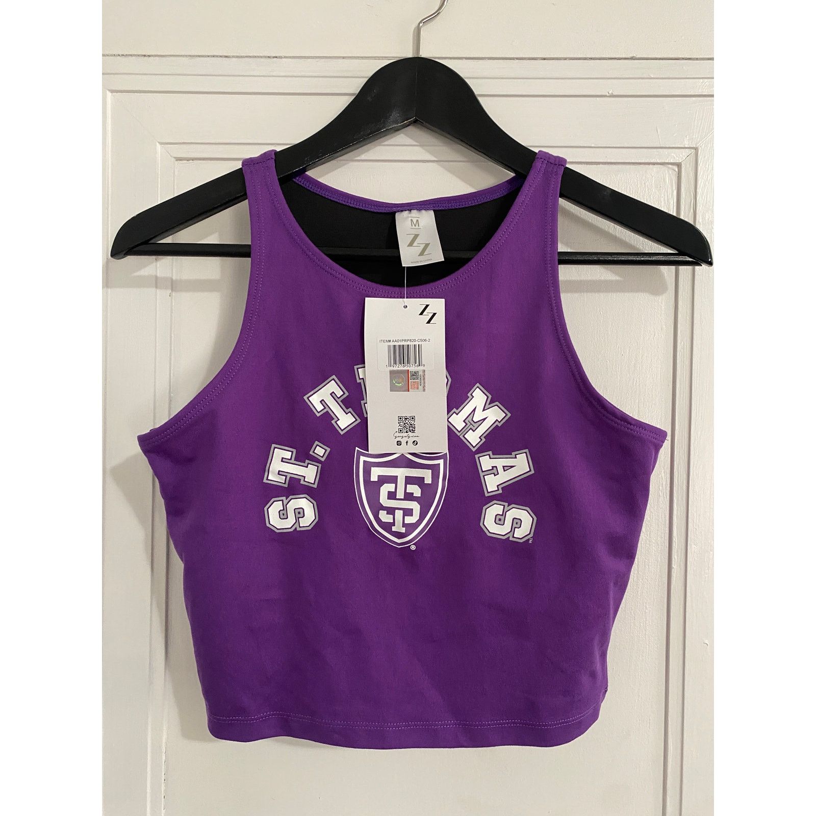 NCAA NWT University of St. Thomas Tommies Cropped Tank Top Size M Size M / US 6-8 / IT 42-44 - 2 Thumbnail