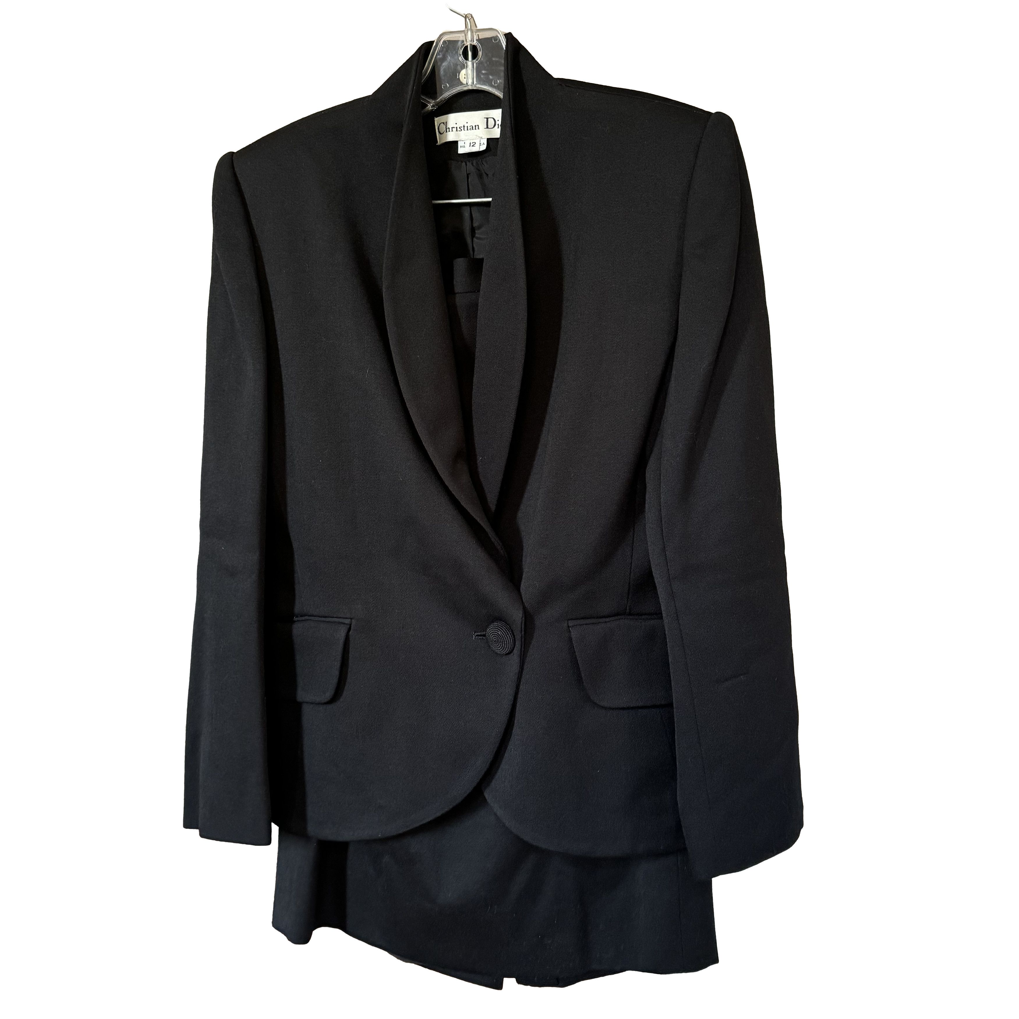 Dior Vintage Christian Dior Women's Suit Blazer + Skirt Size M / US 6-8 / IT 42-44 - 2 Thumbnail