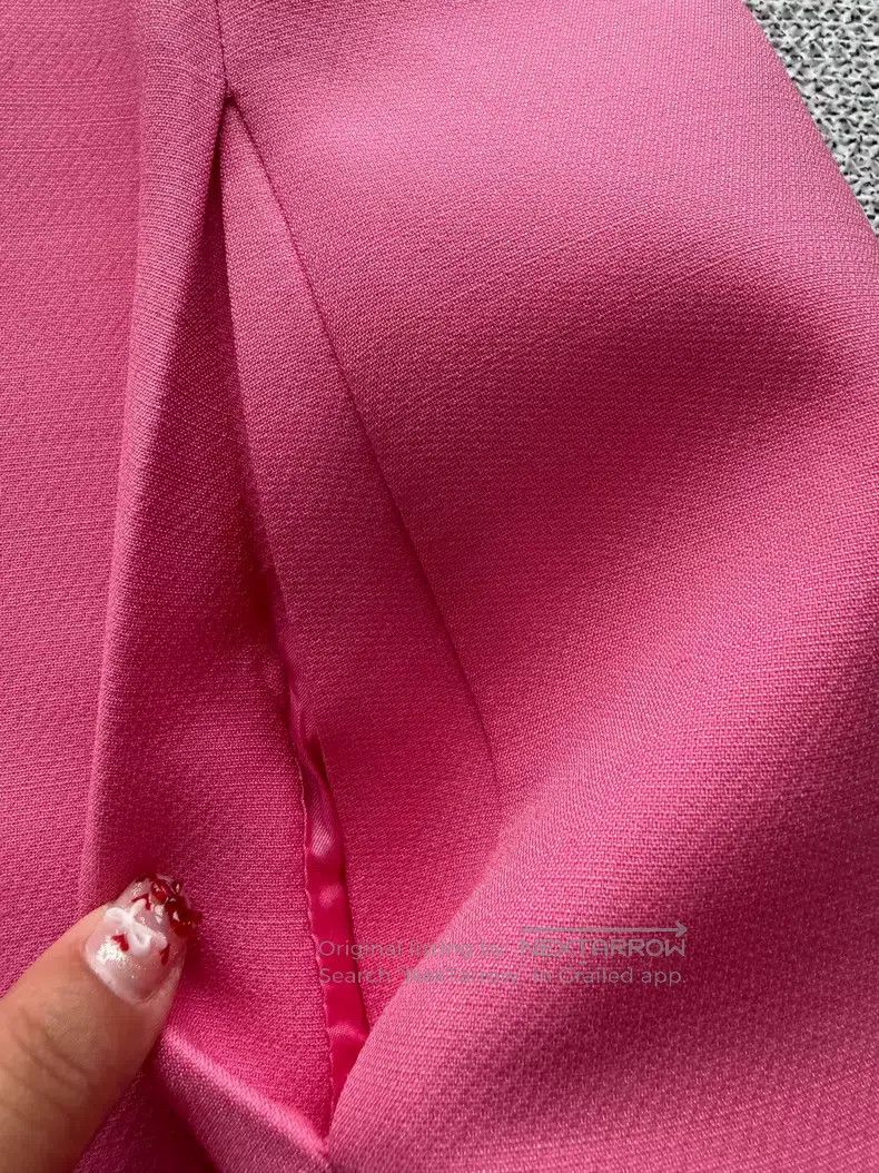 Valentino Valentino Silk wool pink doll dress Size S / US 4 / IT 40 - 4 Thumbnail