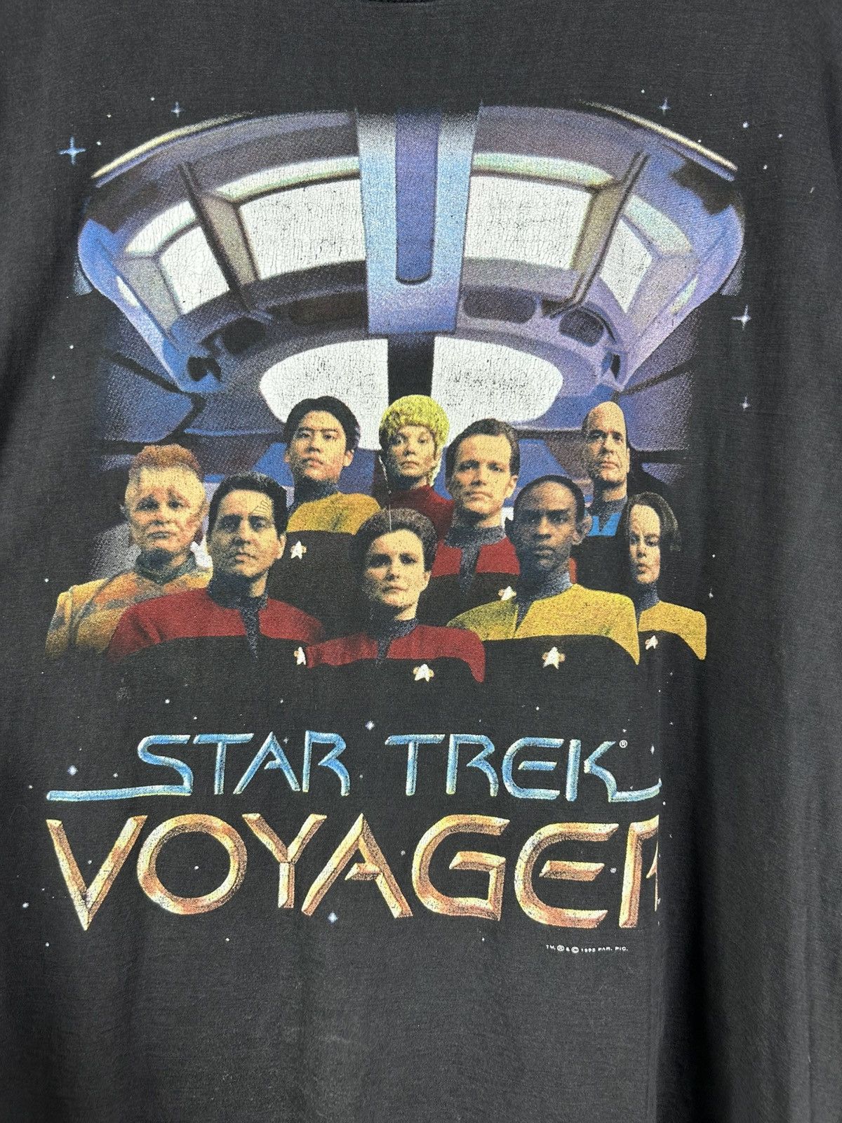 Vintage Vintage Movie 1995 Star Trek Voyager Team T-Shirt Size L Size US L / EU 52-54 / 3 - 5 Thumbnail