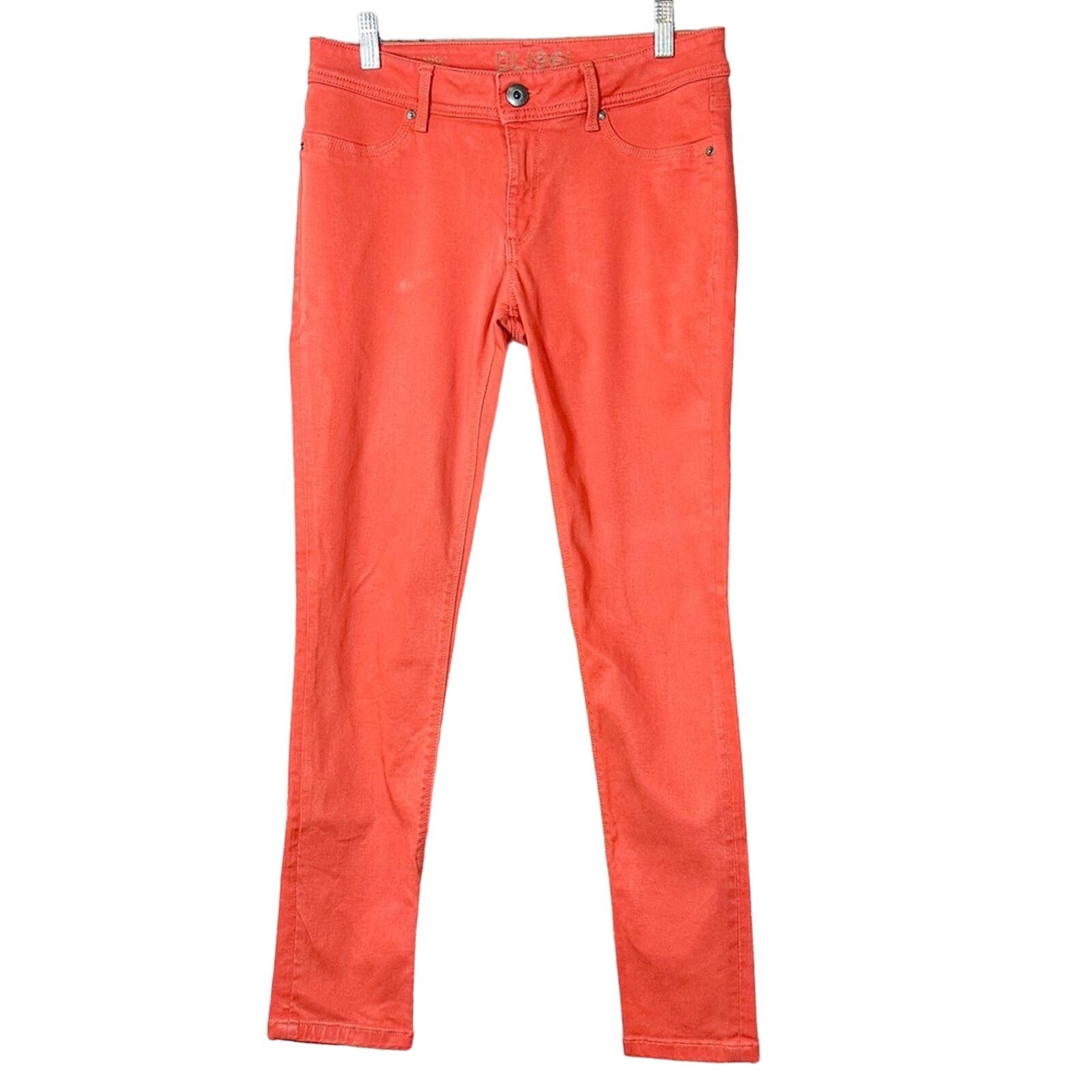 DL1961 DL1961 Coral Orange Emma Ankle Skinny Jegging, EUC, Size 28 Size 28" / US 6 / IT 42 - 2 Thumbnail