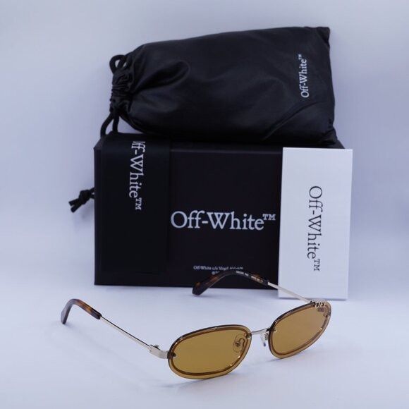 Off-White 🕶️New Off-White OERI13M MIAMI 7662 Sunglasses - Gold Frame Size ONE SIZE - 1 Thumbnail